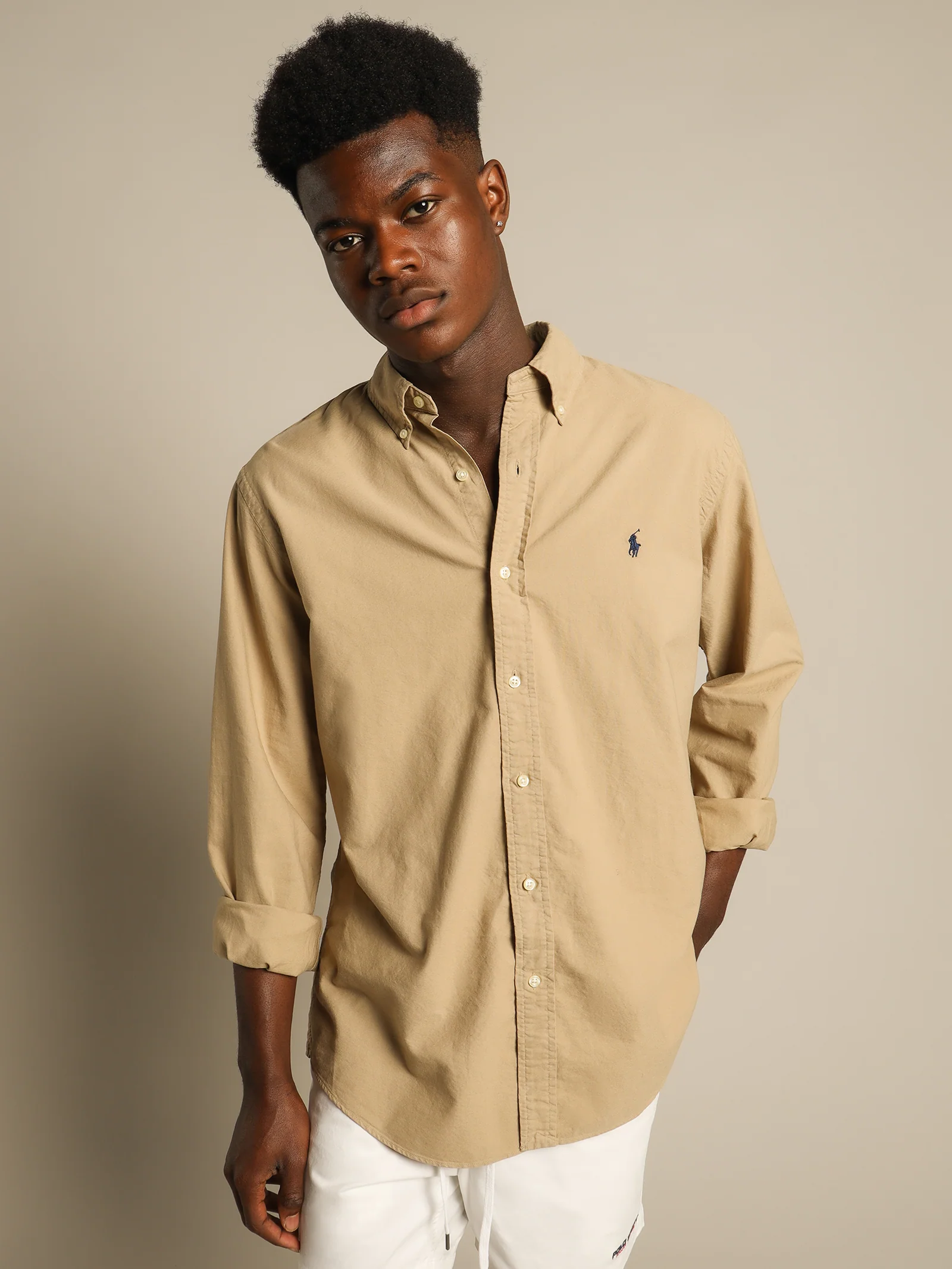 Polo Custom Fit Oxford Shirt - Image 3