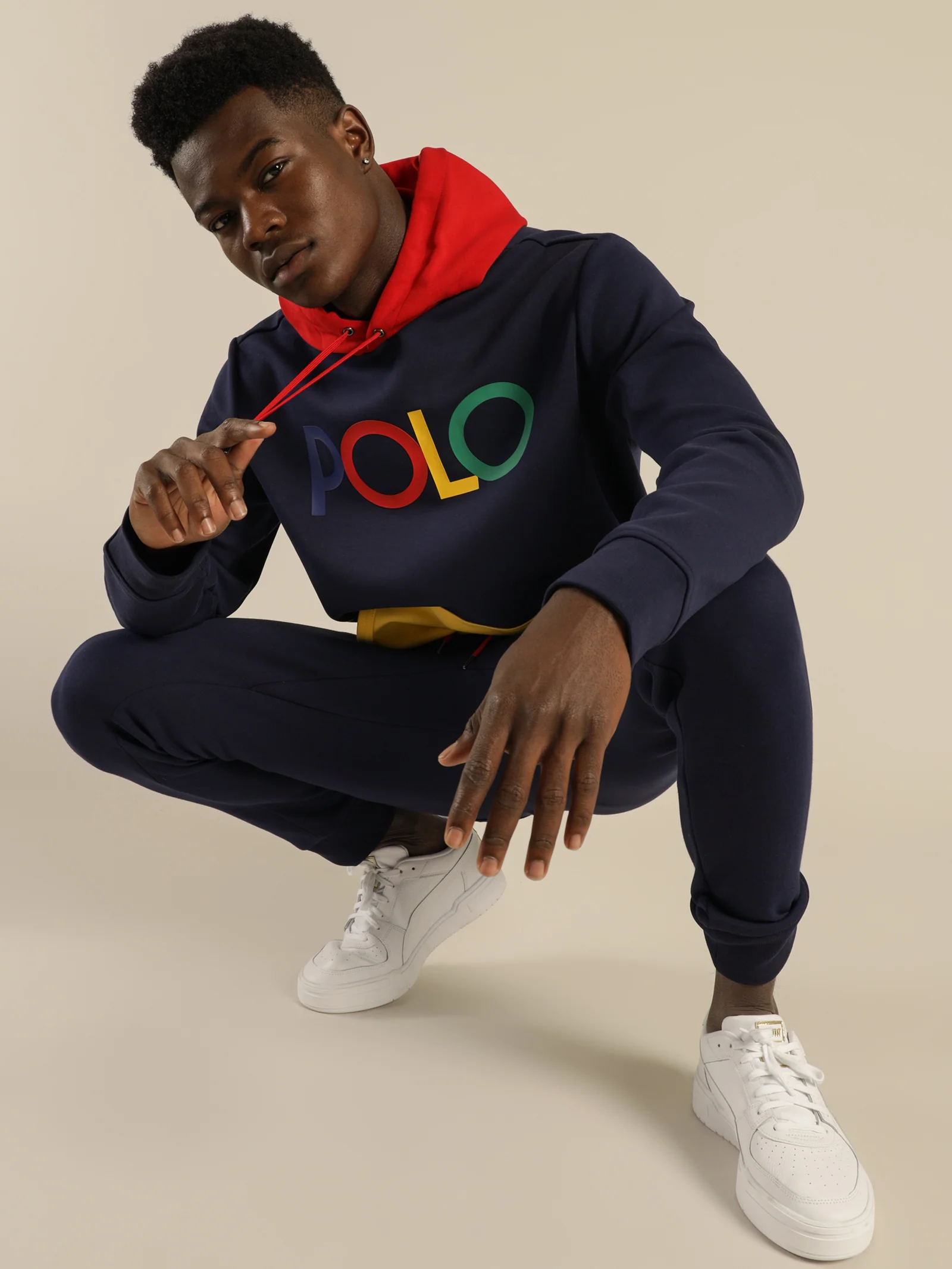 Polo Logo Double Knit Pullover Hoodie - Image 2