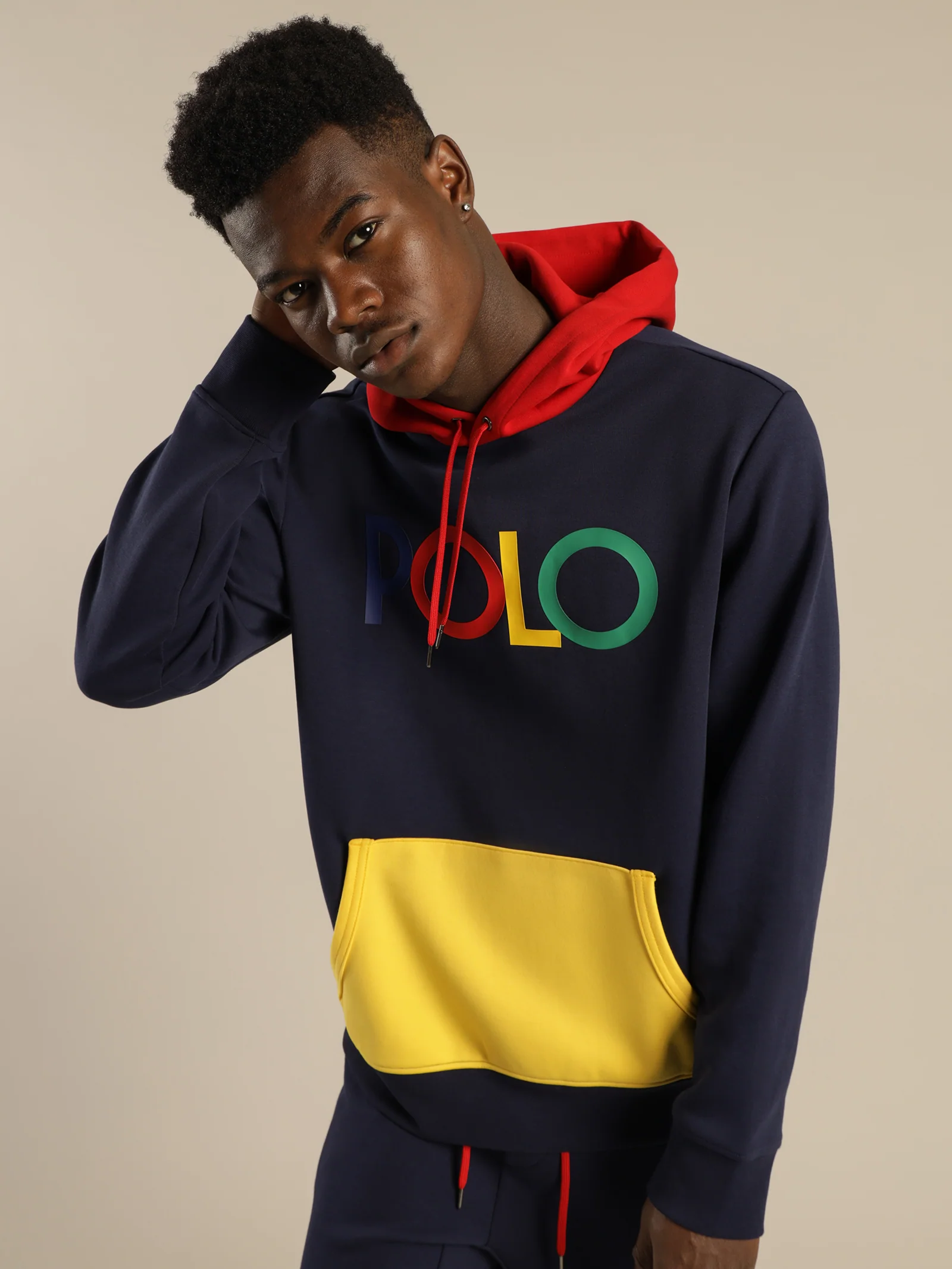 Polo Logo Double Knit Pullover Hoodie - Image 5
