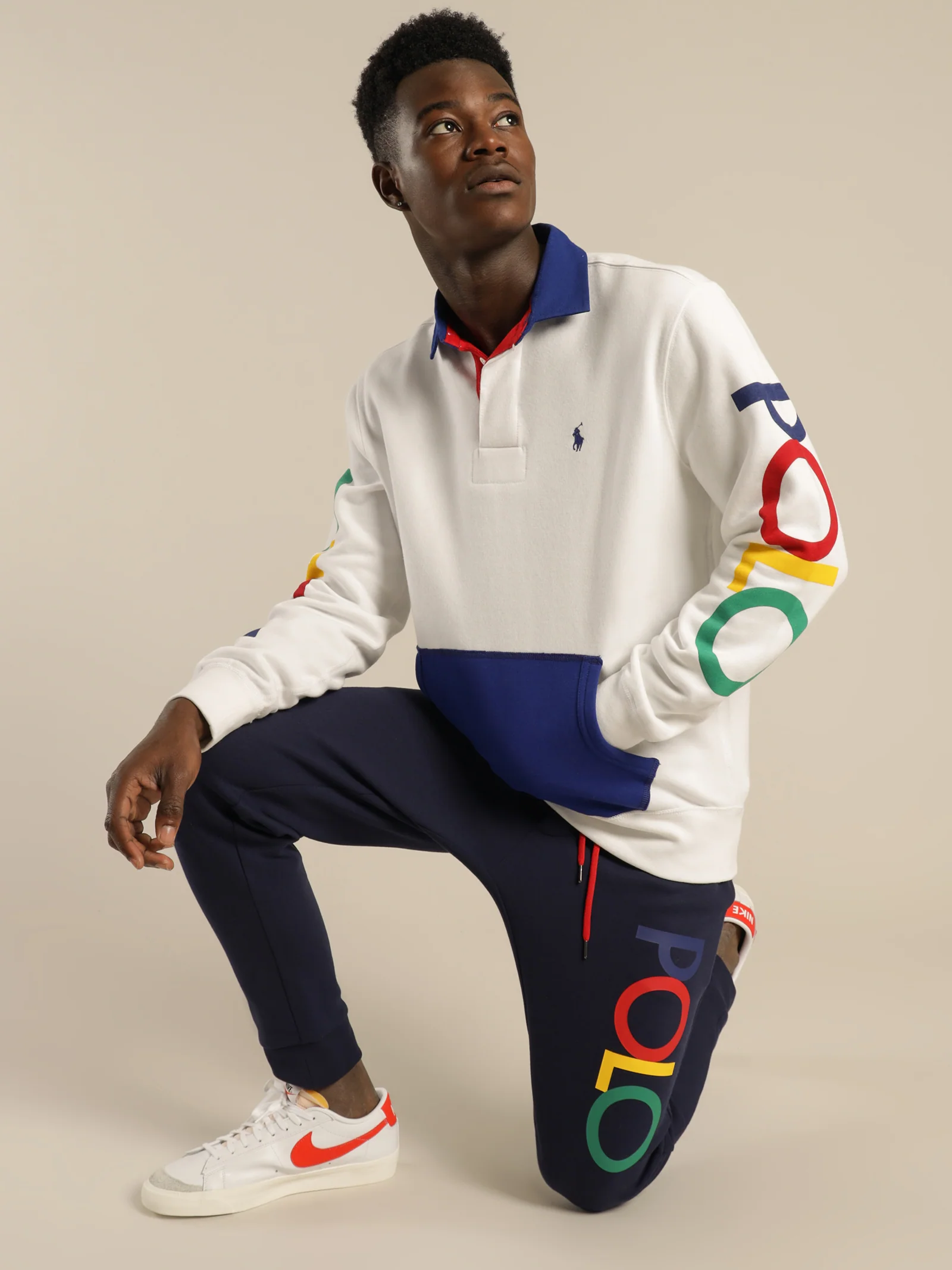 Polo Logo Double Knit Track Pants - Image 2