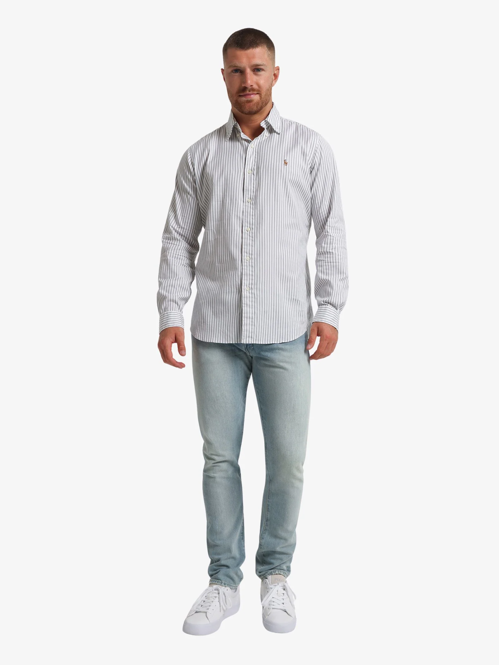Custom Oxford Striped Button-Down Shirt - Image 2