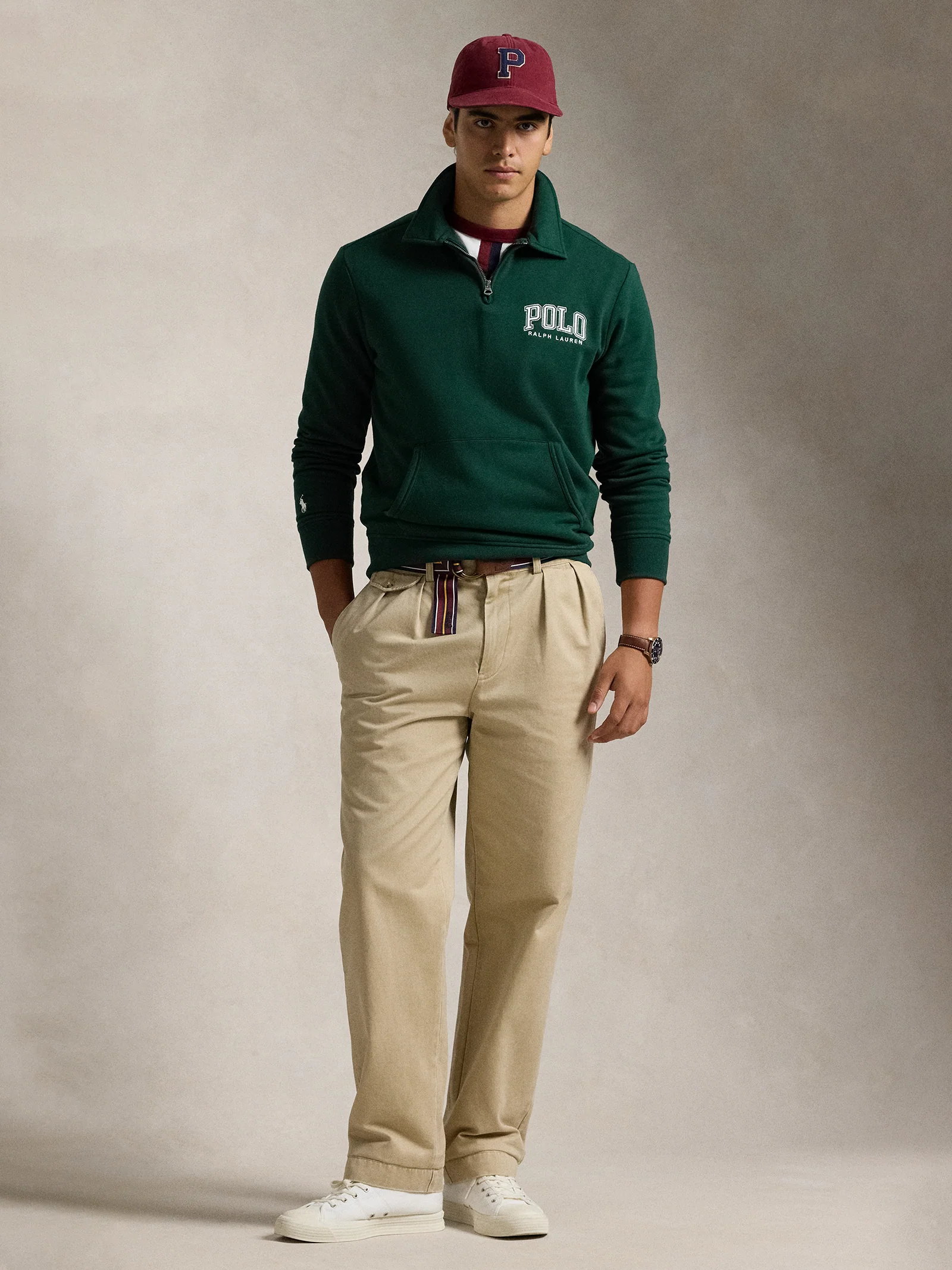 Graphic 1/4 Zip  Sweatshirt - Image 5