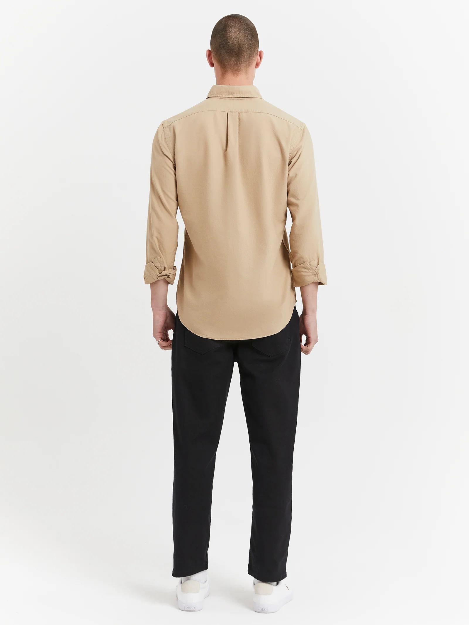 Long Sleeve Button Up Oxford Shirt - Image 4
