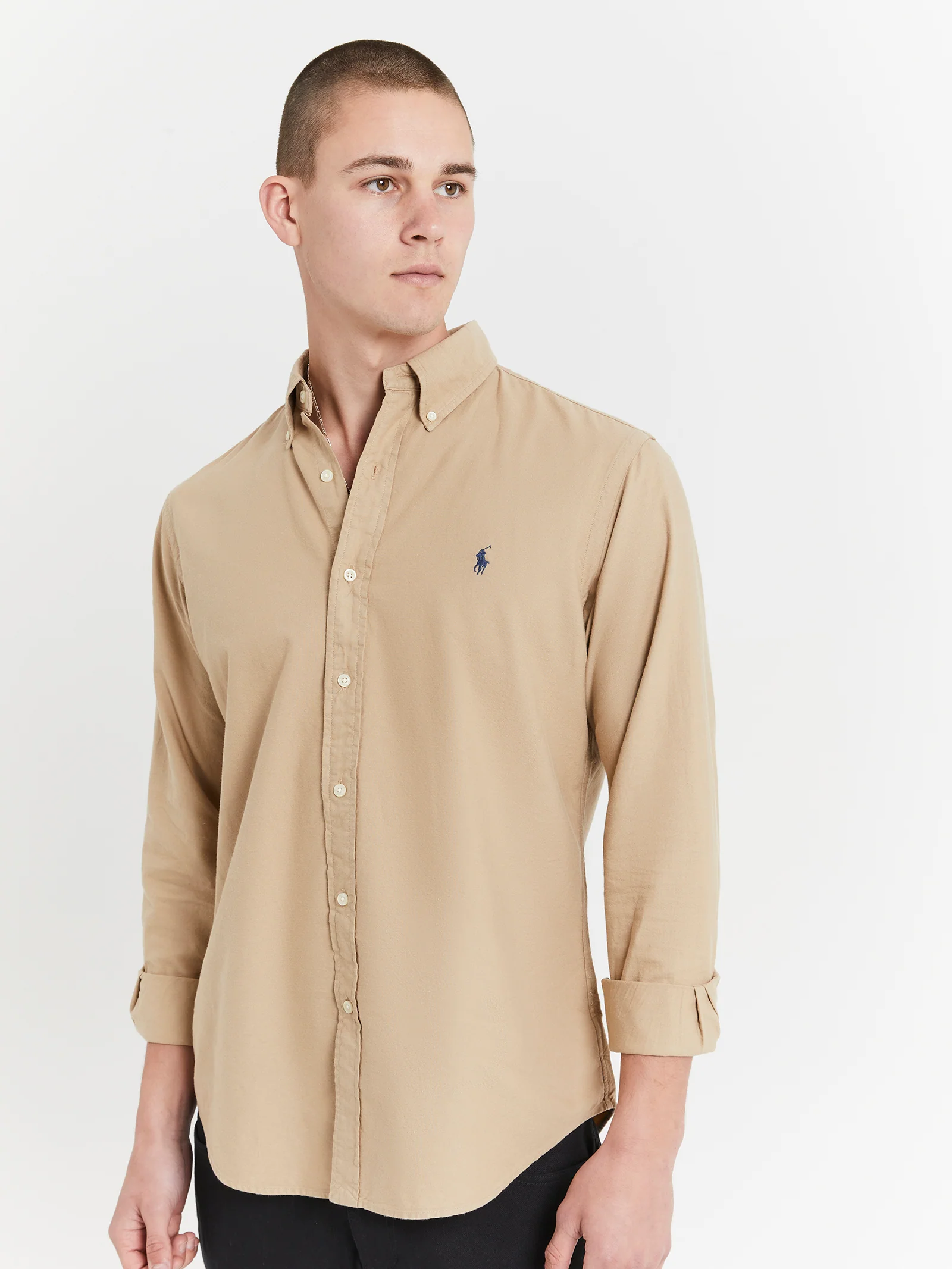 Long Sleeve Button Up Oxford Shirt - Image 5