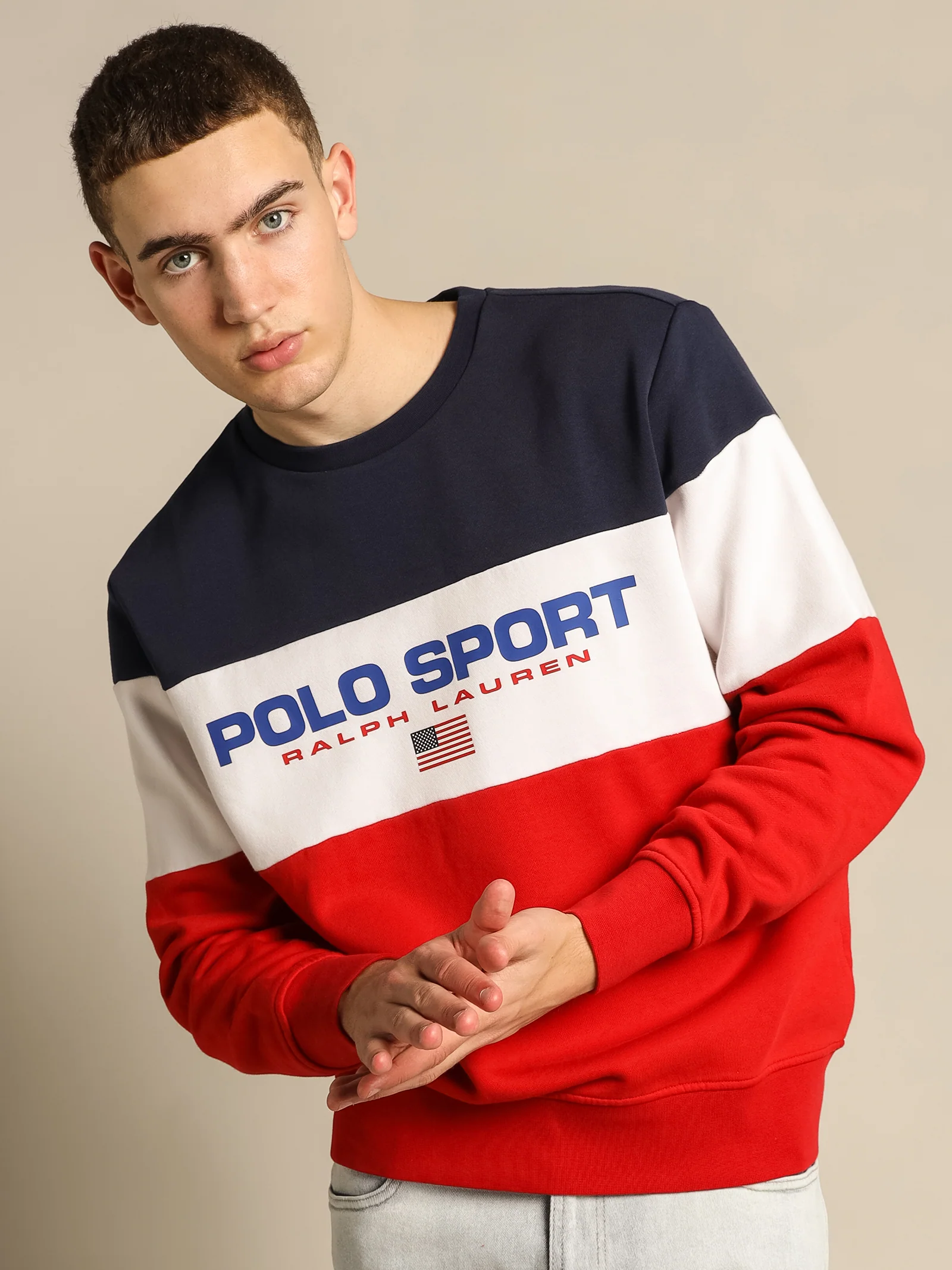 Polo Sport Tricolore Crew Sweat - Image 3
