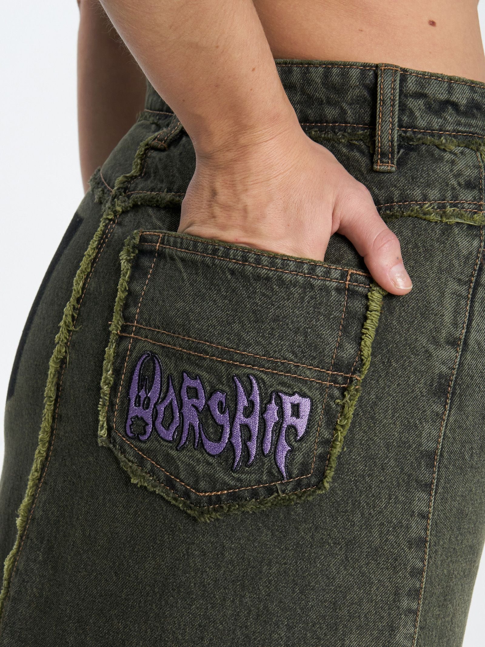 Pond Scum Denim Maxi Skirt - Image 5