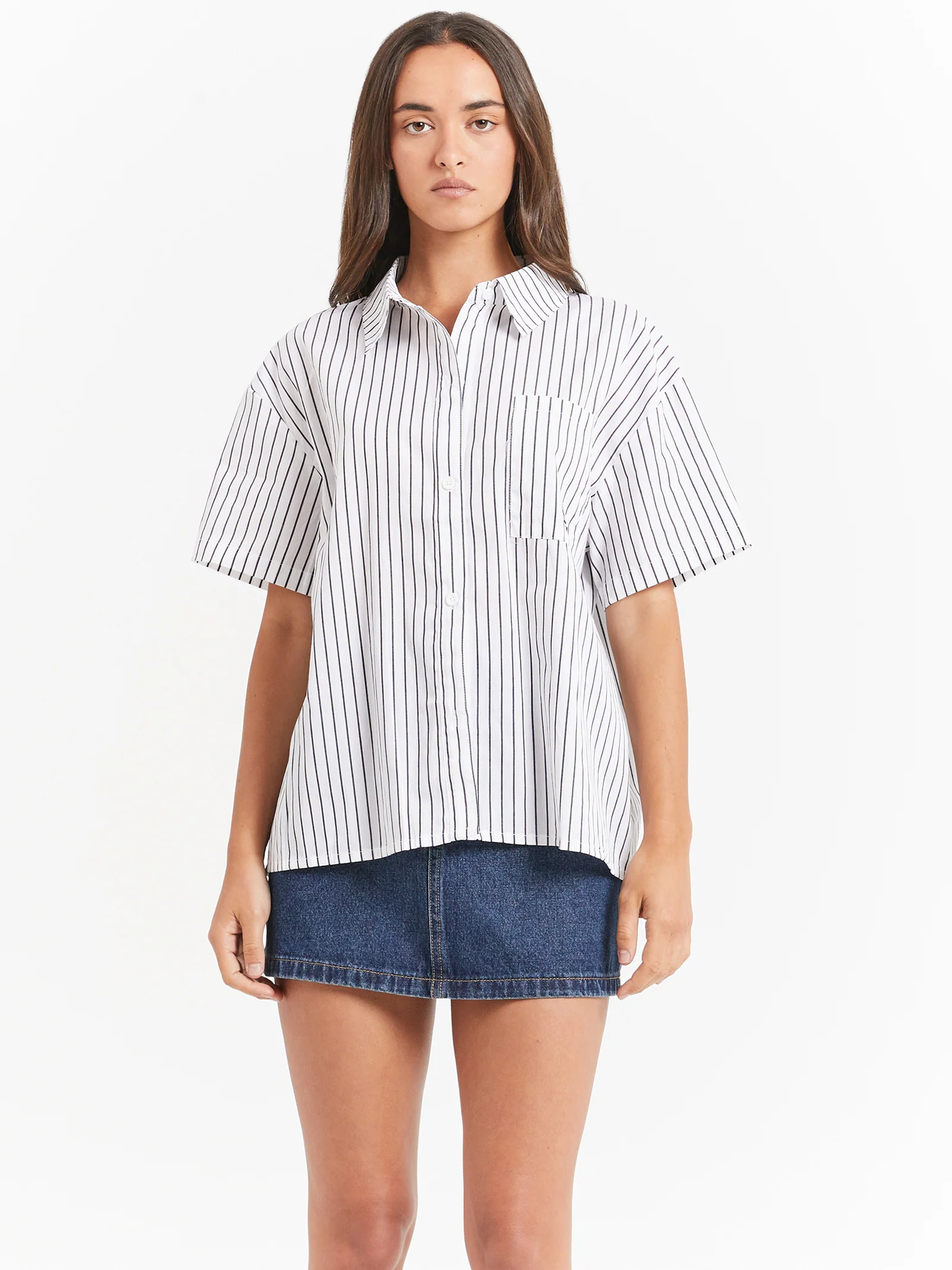 Pop Short Sleeve Graffiti Stripe Shirt - Image 3