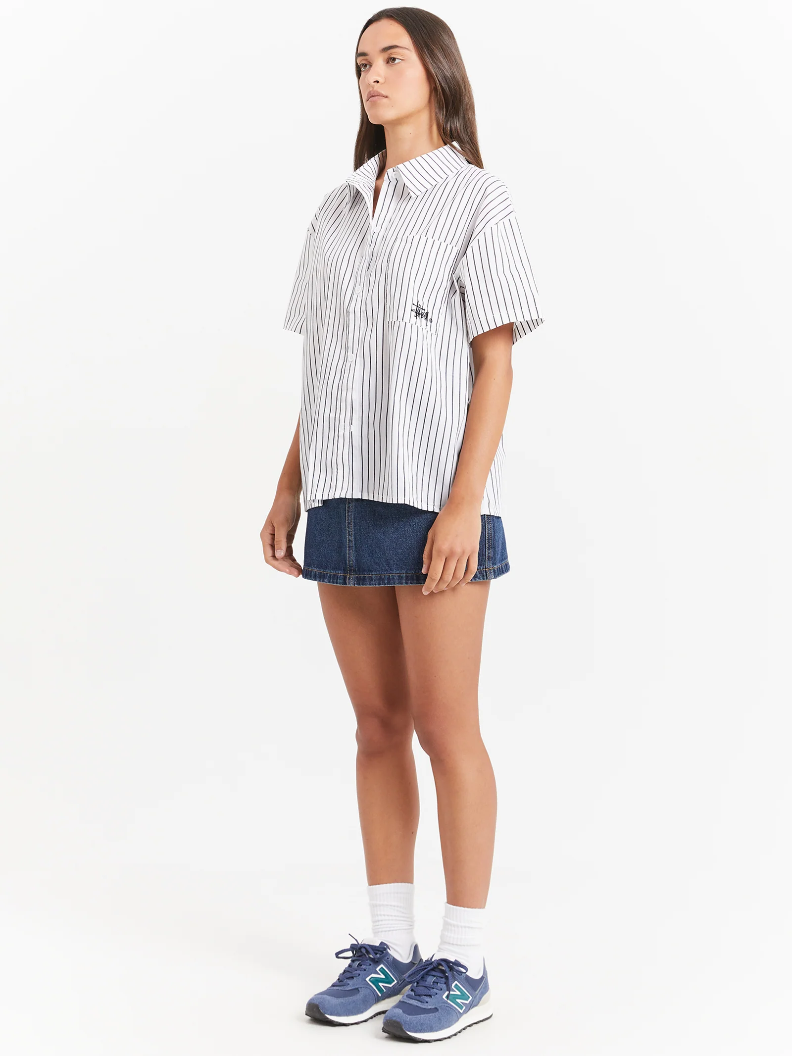 Pop Short Sleeve Graffiti Stripe Shirt - Image 6