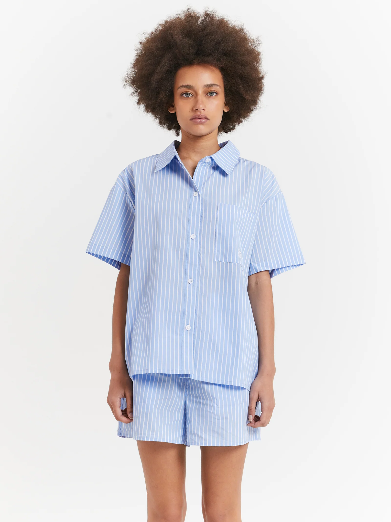 Pop Short Sleeve Graffiti Stripe Shirt - Image 4