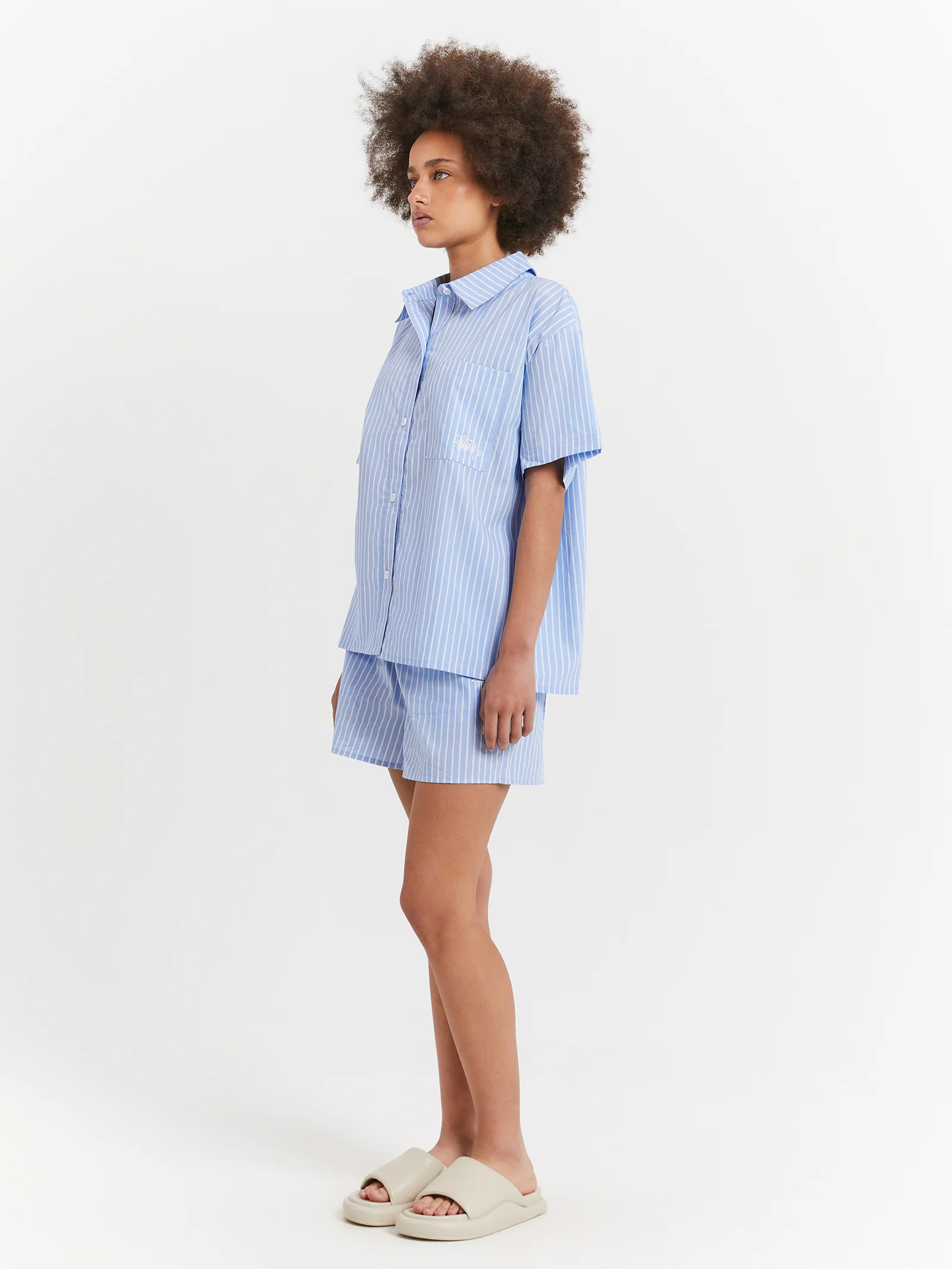 Pop Short Sleeve Graffiti Stripe Shirt - Image 7