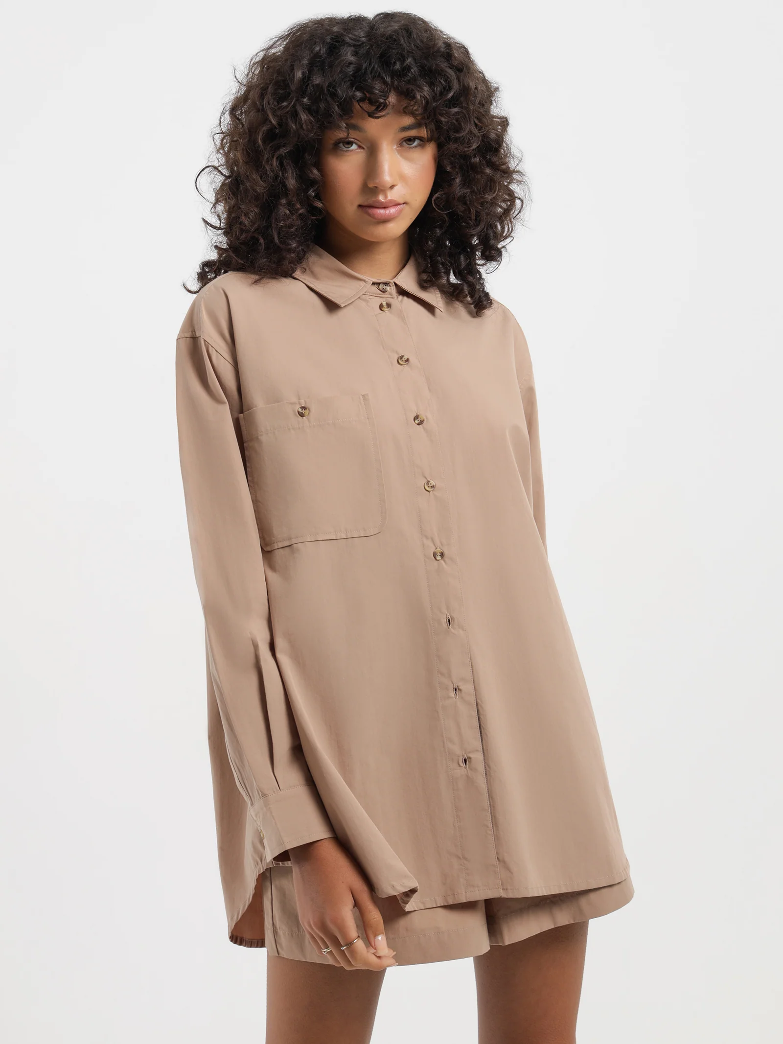 Poplin Pop Oversized Shirt