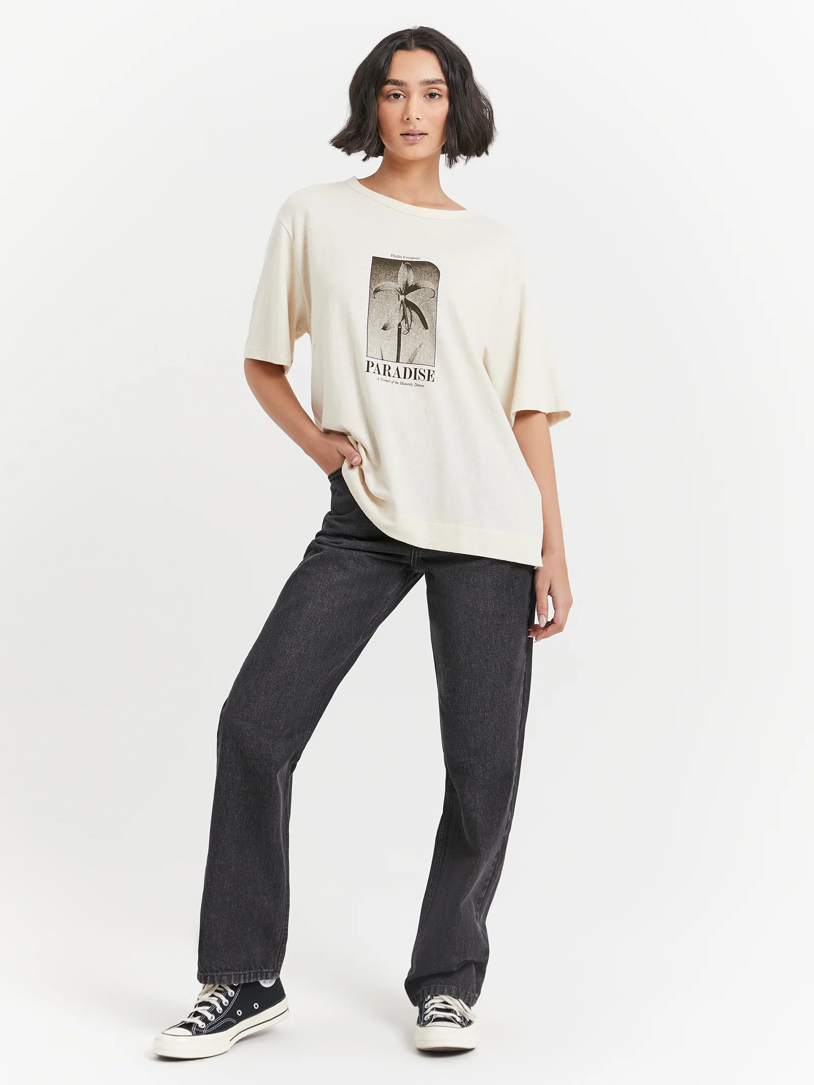 Portrait of Paradise Hemp Box T-Shirt - Image 2