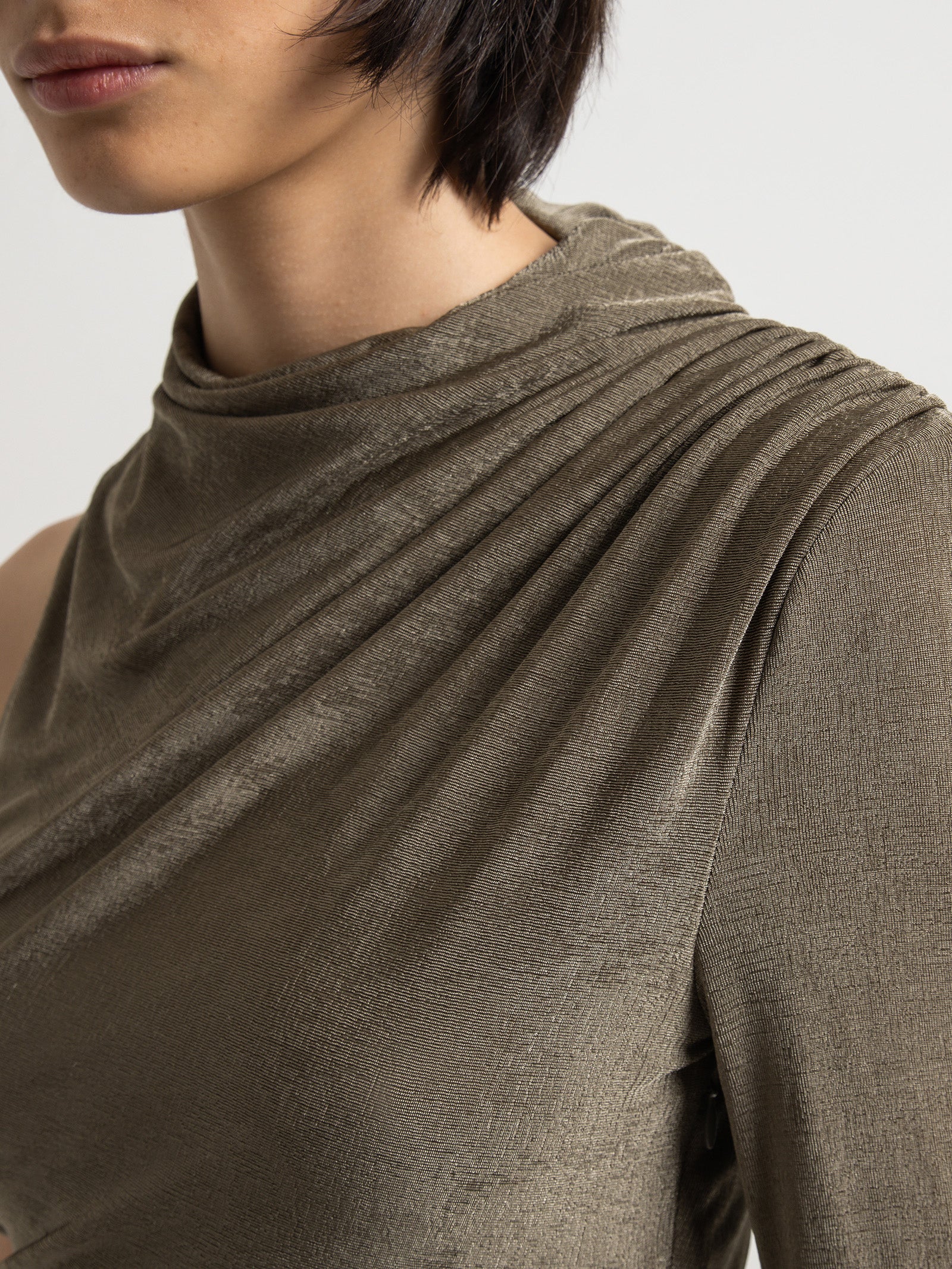 Prethi Mini Slinky Jersey Dress - Image 5