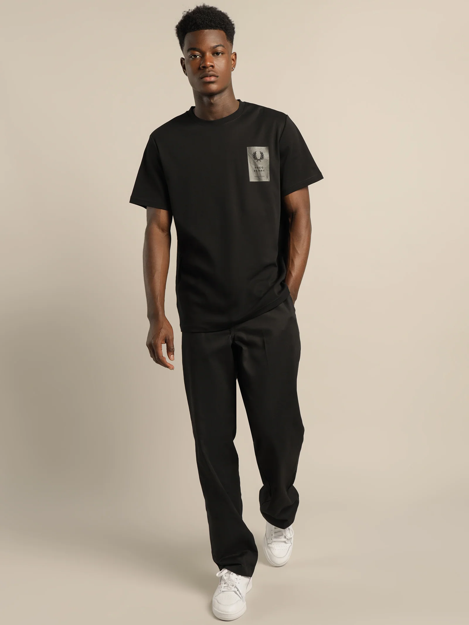 Printed Chest Patch T-Shirt - Image 4