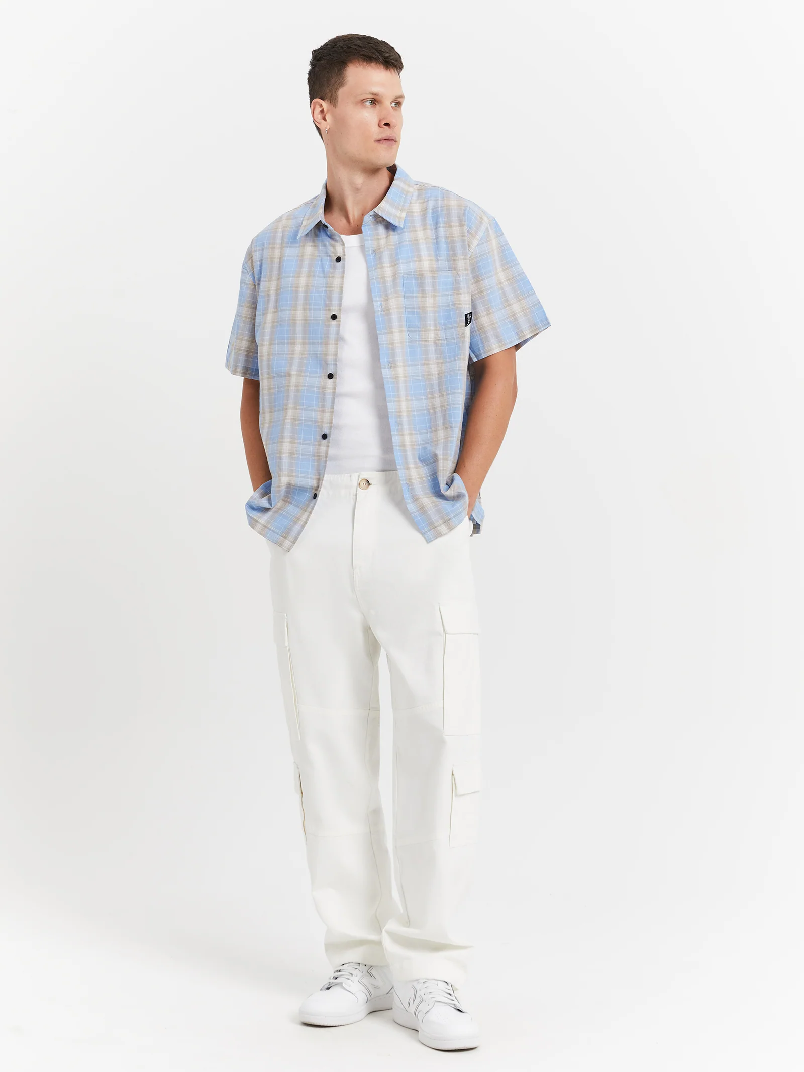Prion Check Pocket Short Sleeve Shirt - Image 2