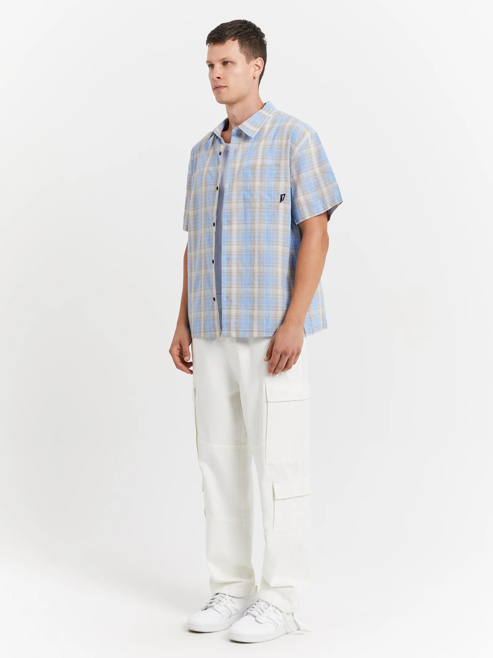 Prion Check Pocket Short Sleeve Shirt - Image 4