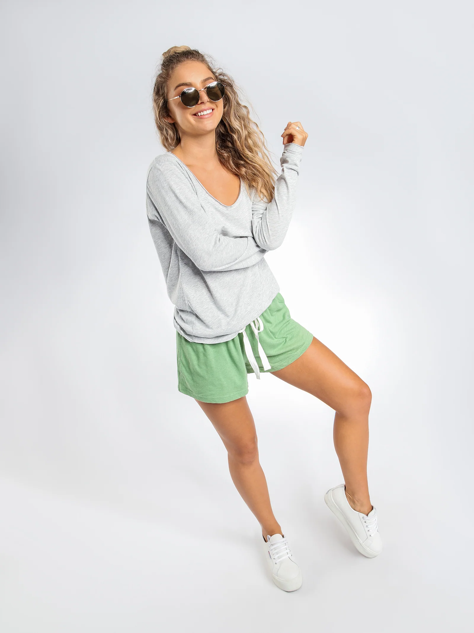 Quinn Scoop Neck Long Sleeve T-Shirt - Image 2