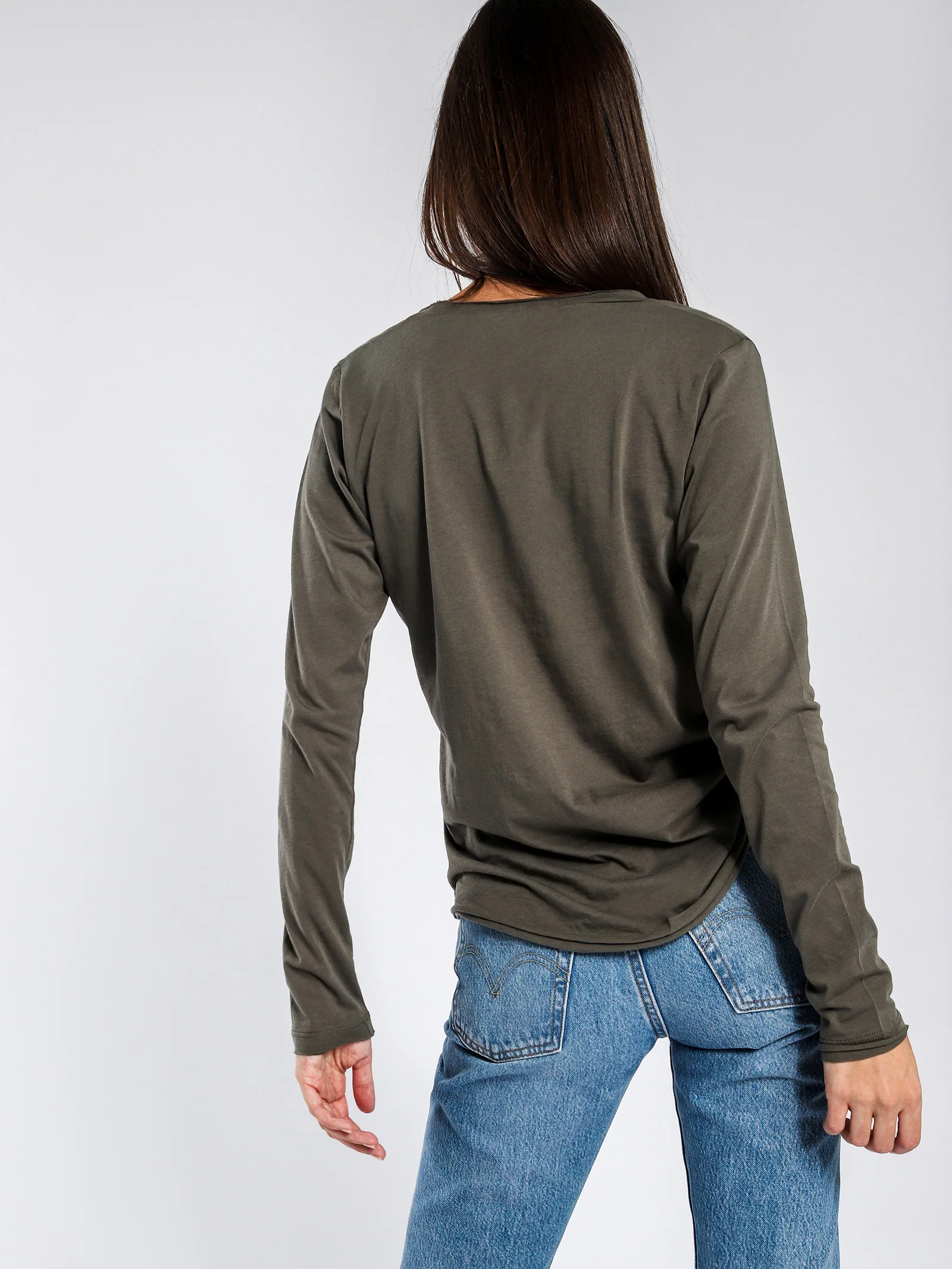 Quinn Scoop Neck Long Sleeve Tee - Image 4