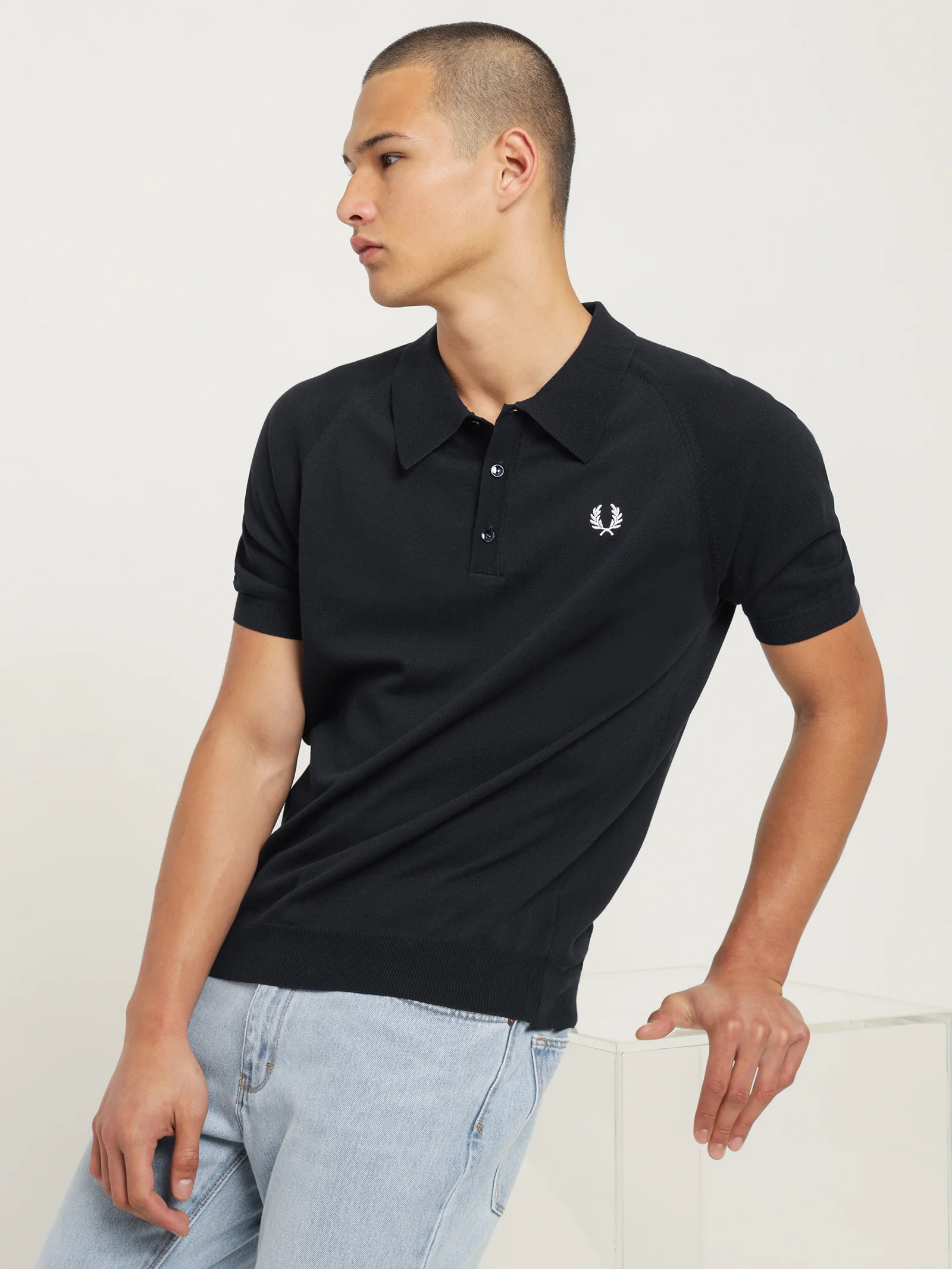 Raglan Sleeve Knitted T-Shirt