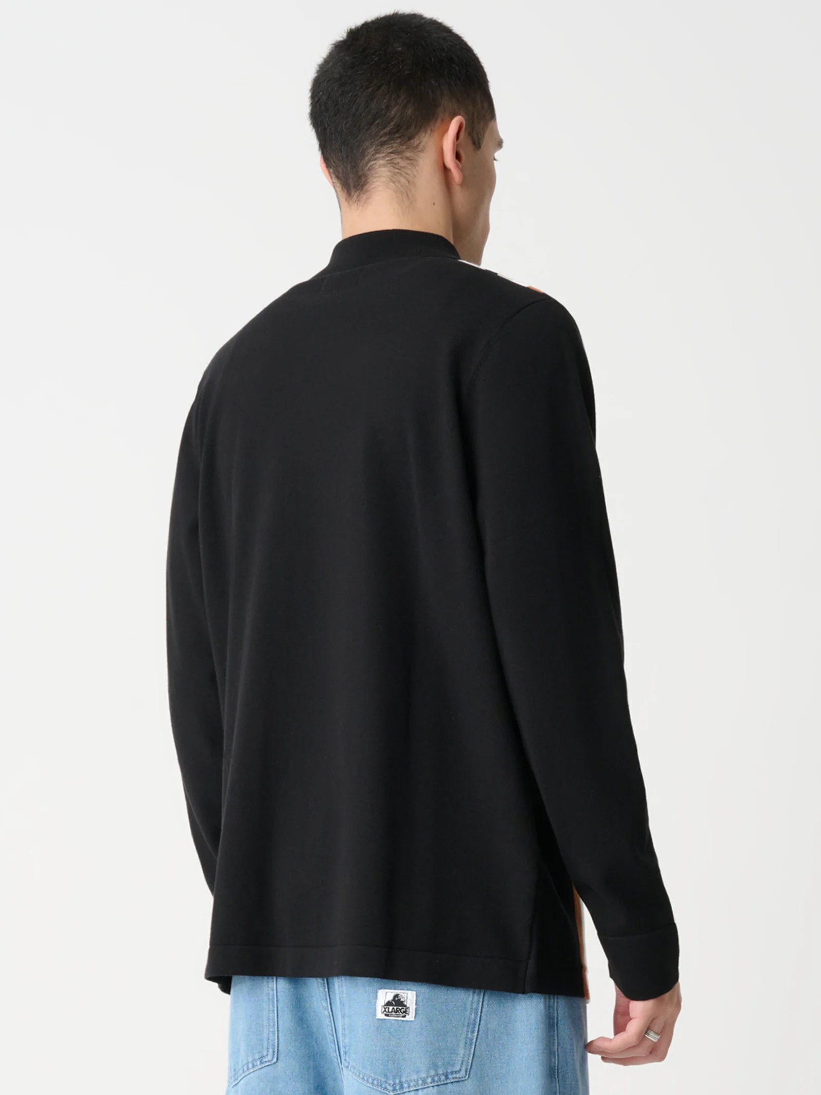 Rail Zip Knit Long Sleeve Polo - Image 4
