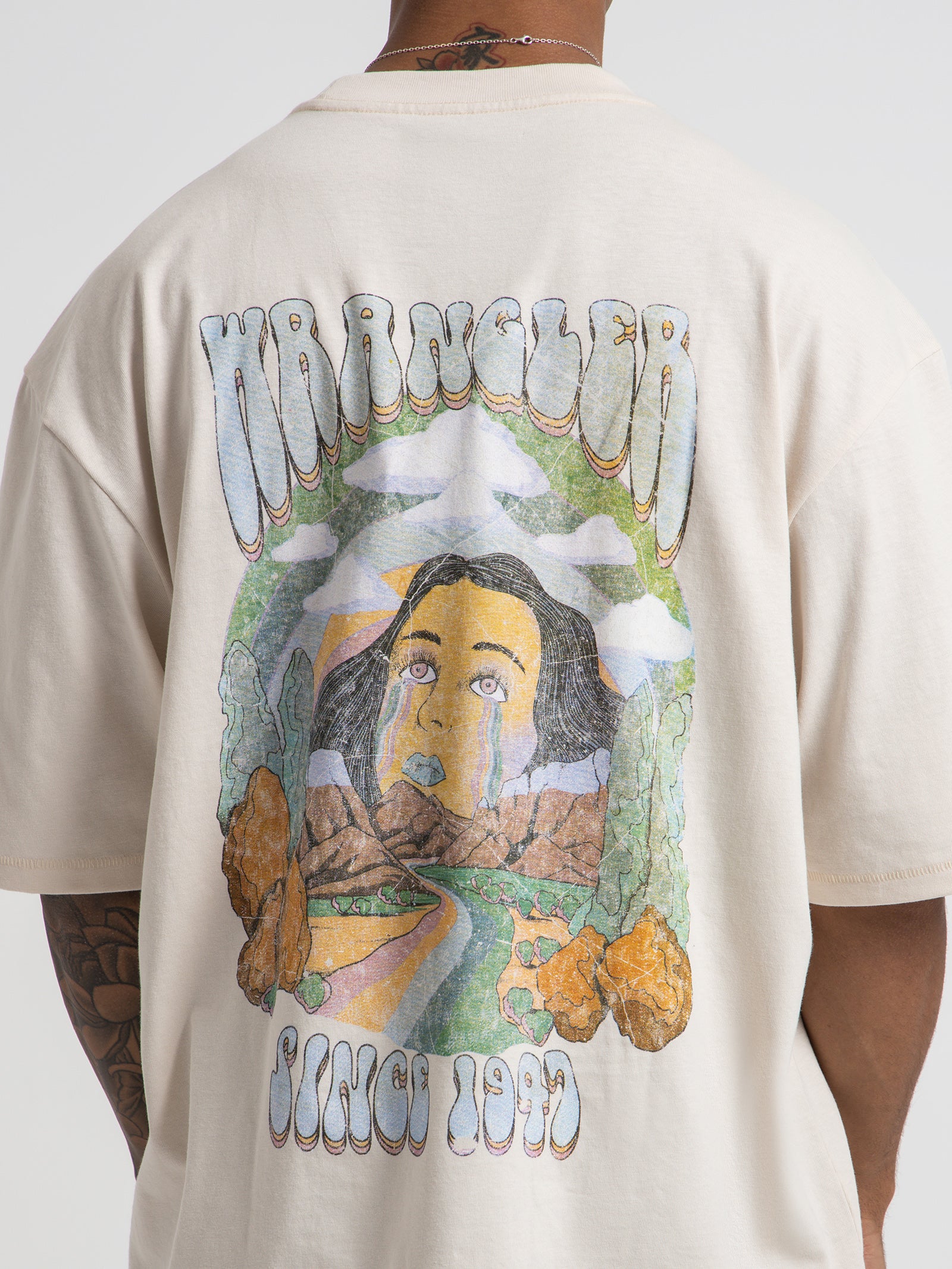 Rainbow Tears Baggy T-Shirt - Image 3