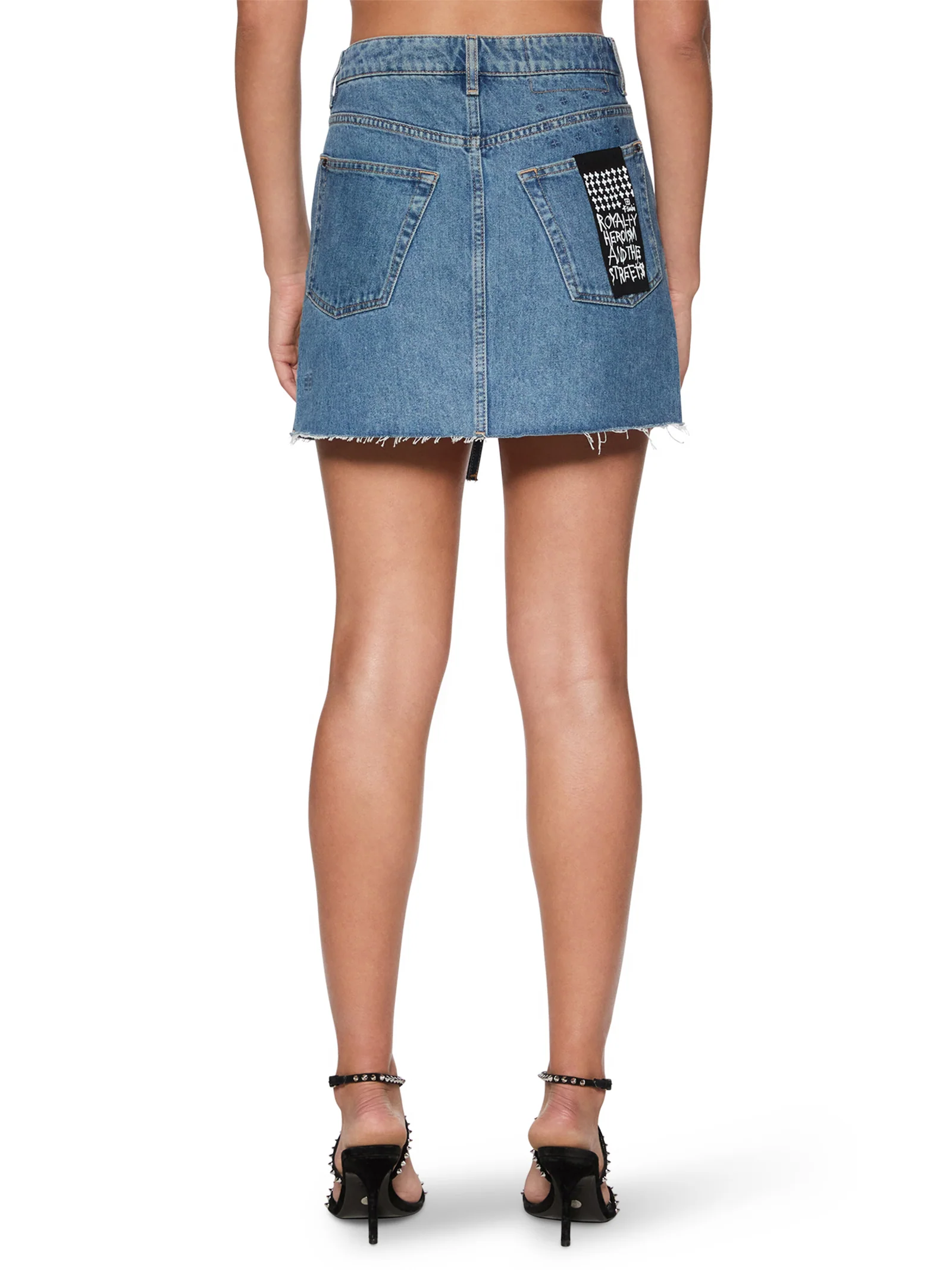 Rap Denim Wrap Skirt - Image 3