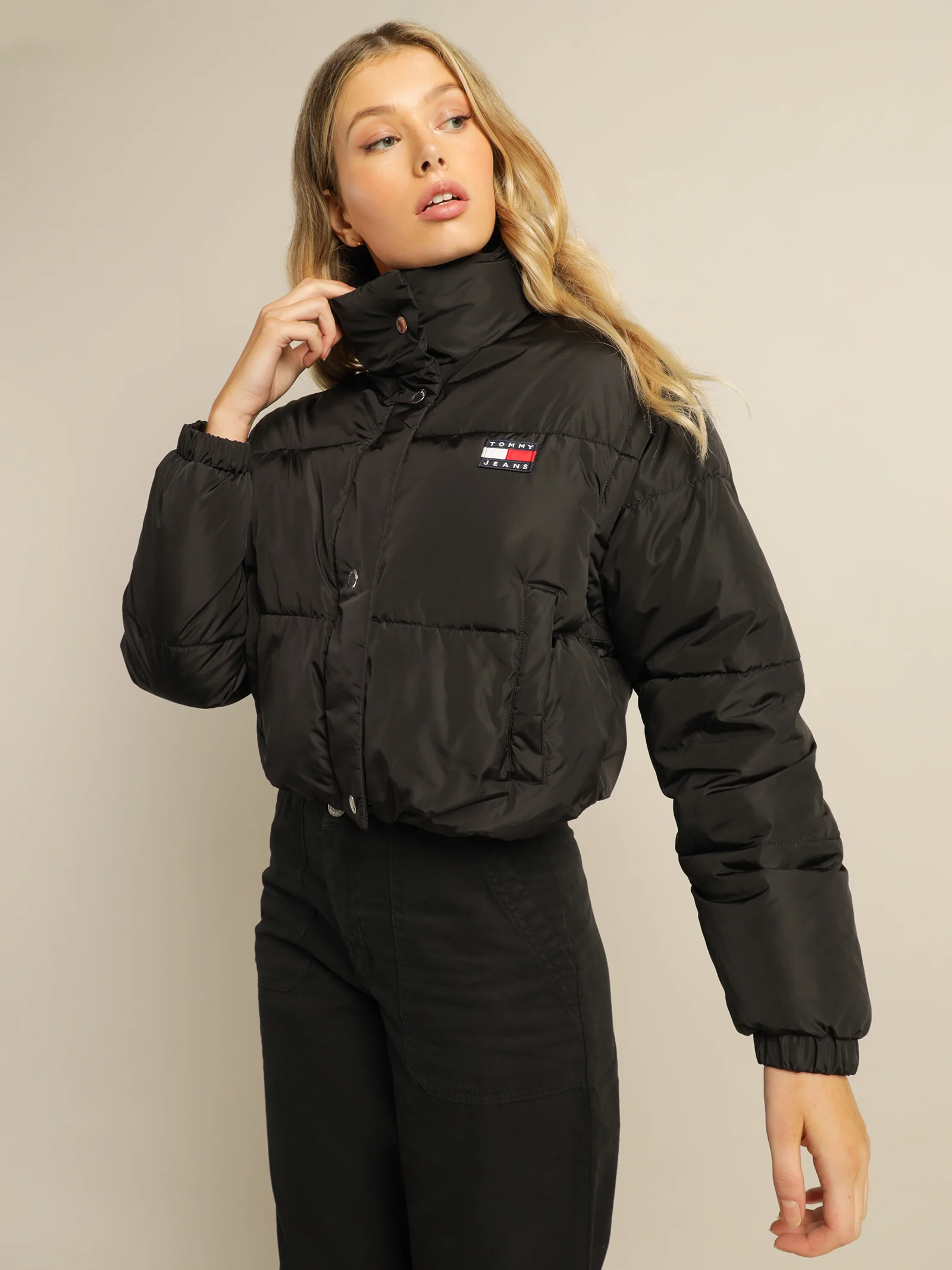 Recycled Convertible Crop Vest Puffer Jacket - Image 6