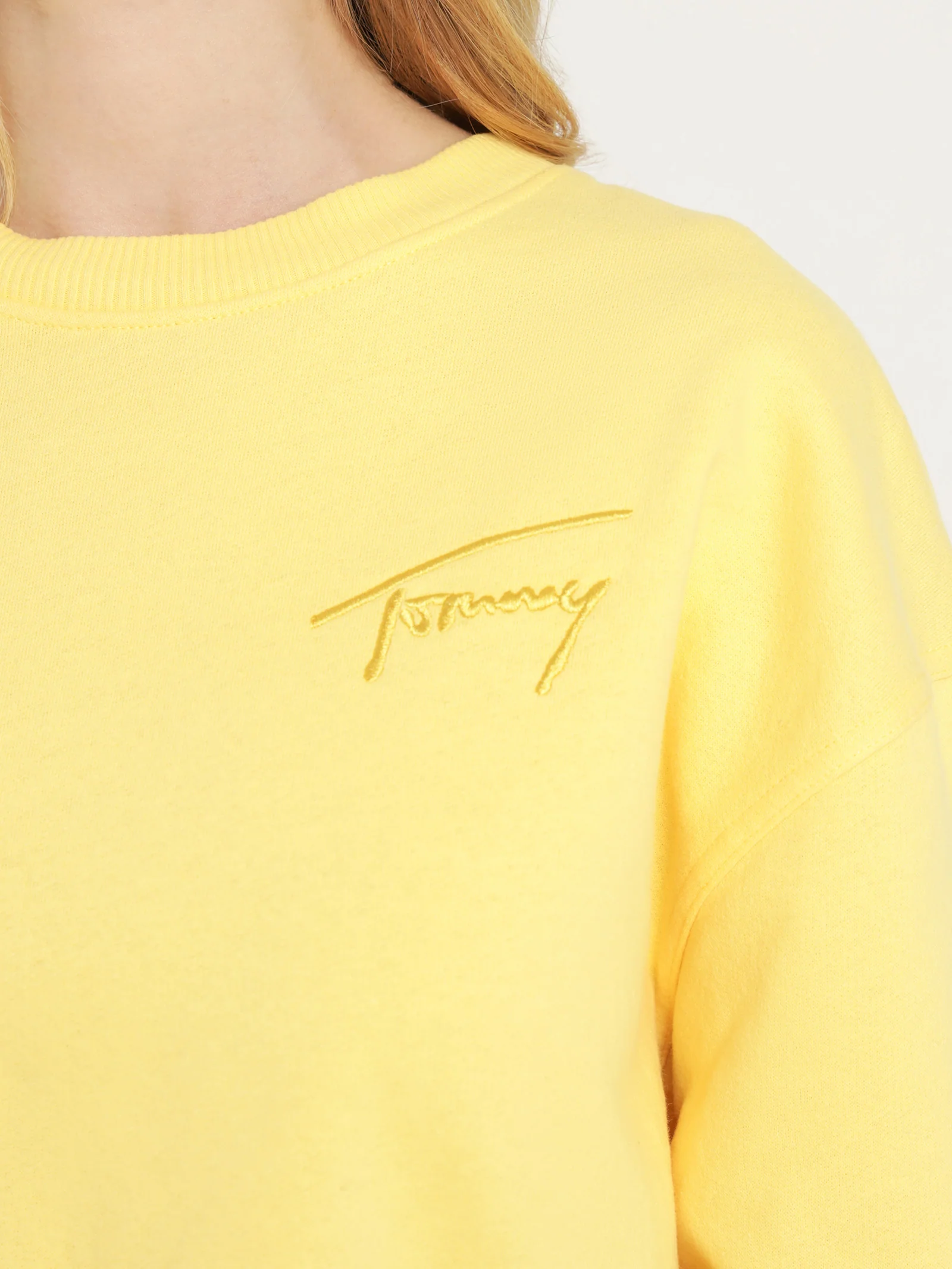Recycled Signature Logo Cropped Sweatshirt - Image 5