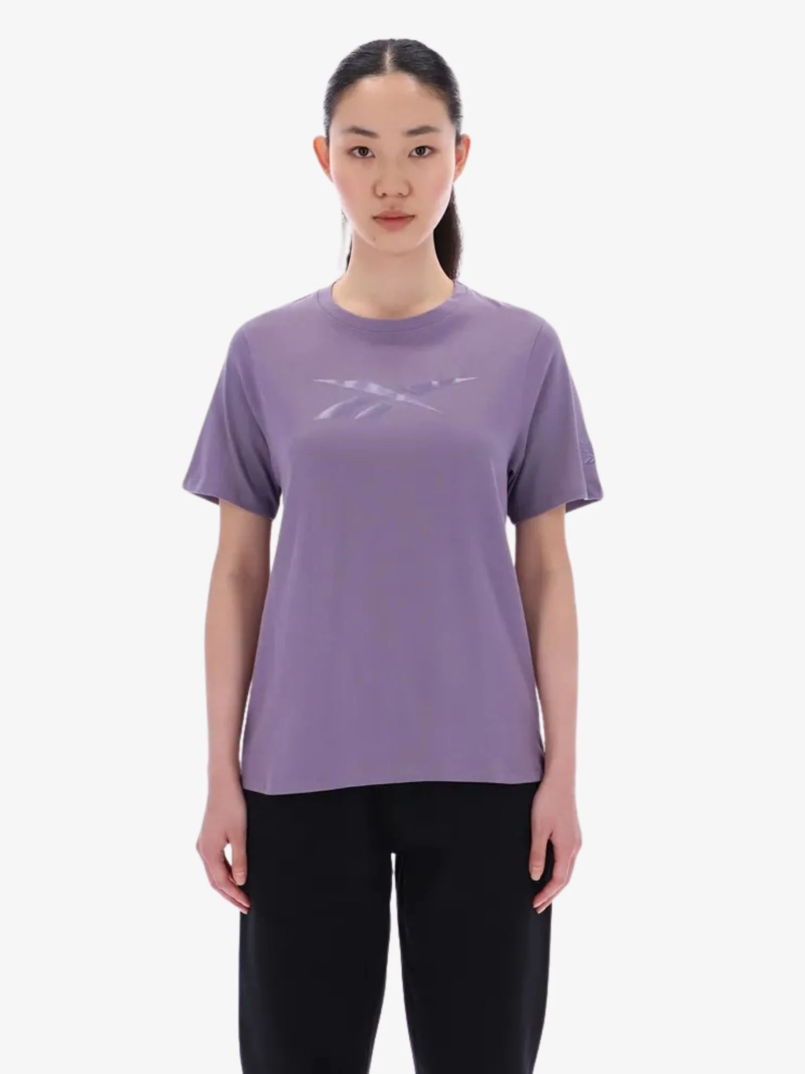 Audrey Tonal Logo Crew Neck Ss Tee