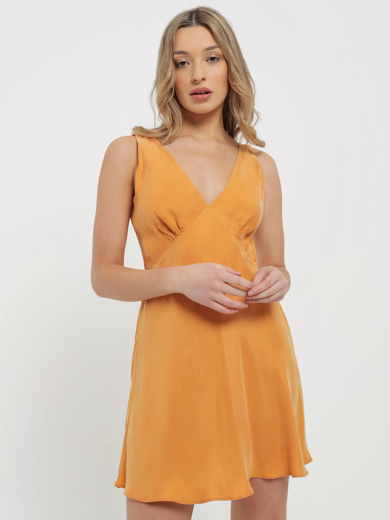 Reese Cupro Mini Dress - Image 6