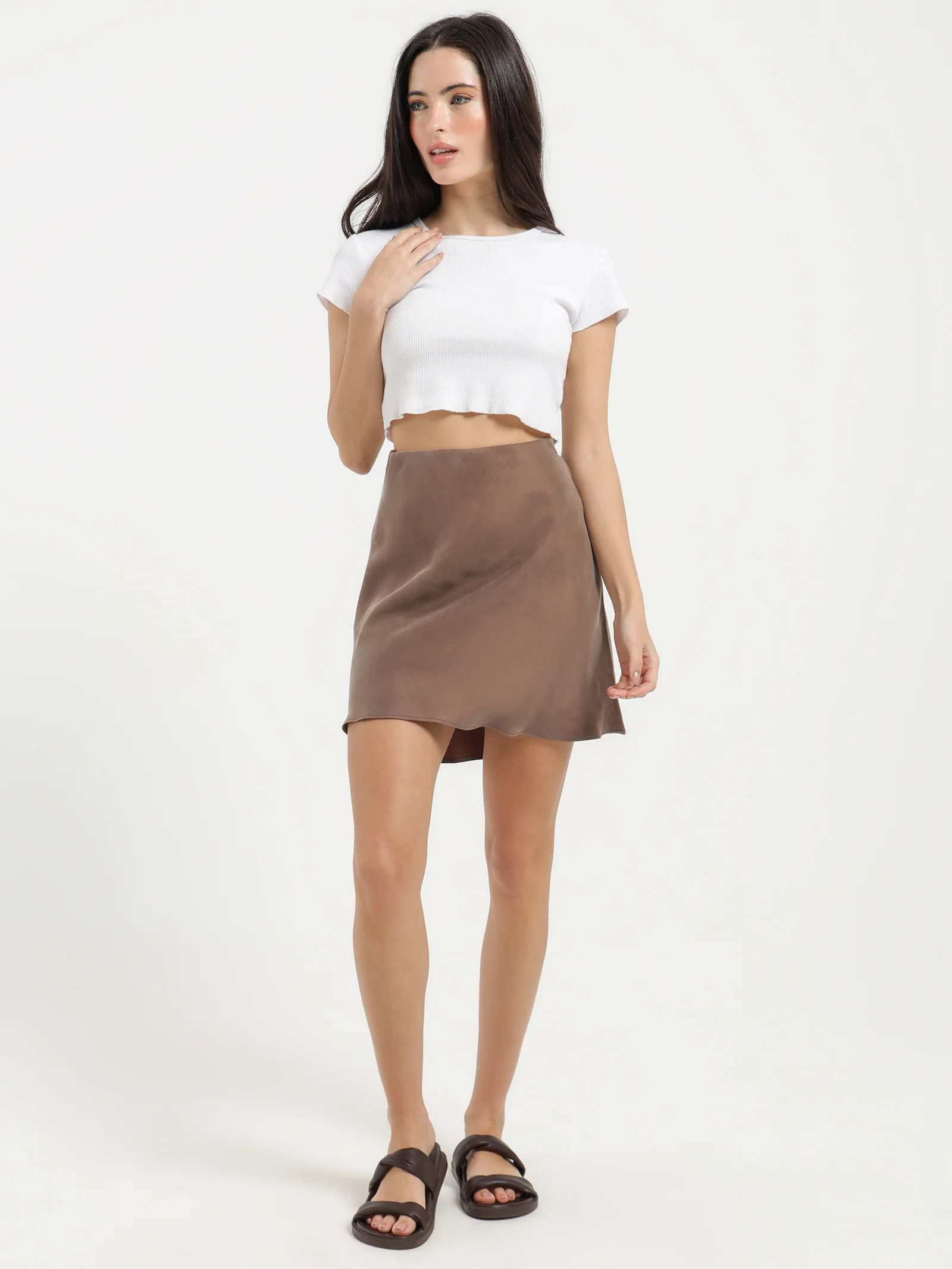 Reese Cupro Mini Skirt - Image 3
