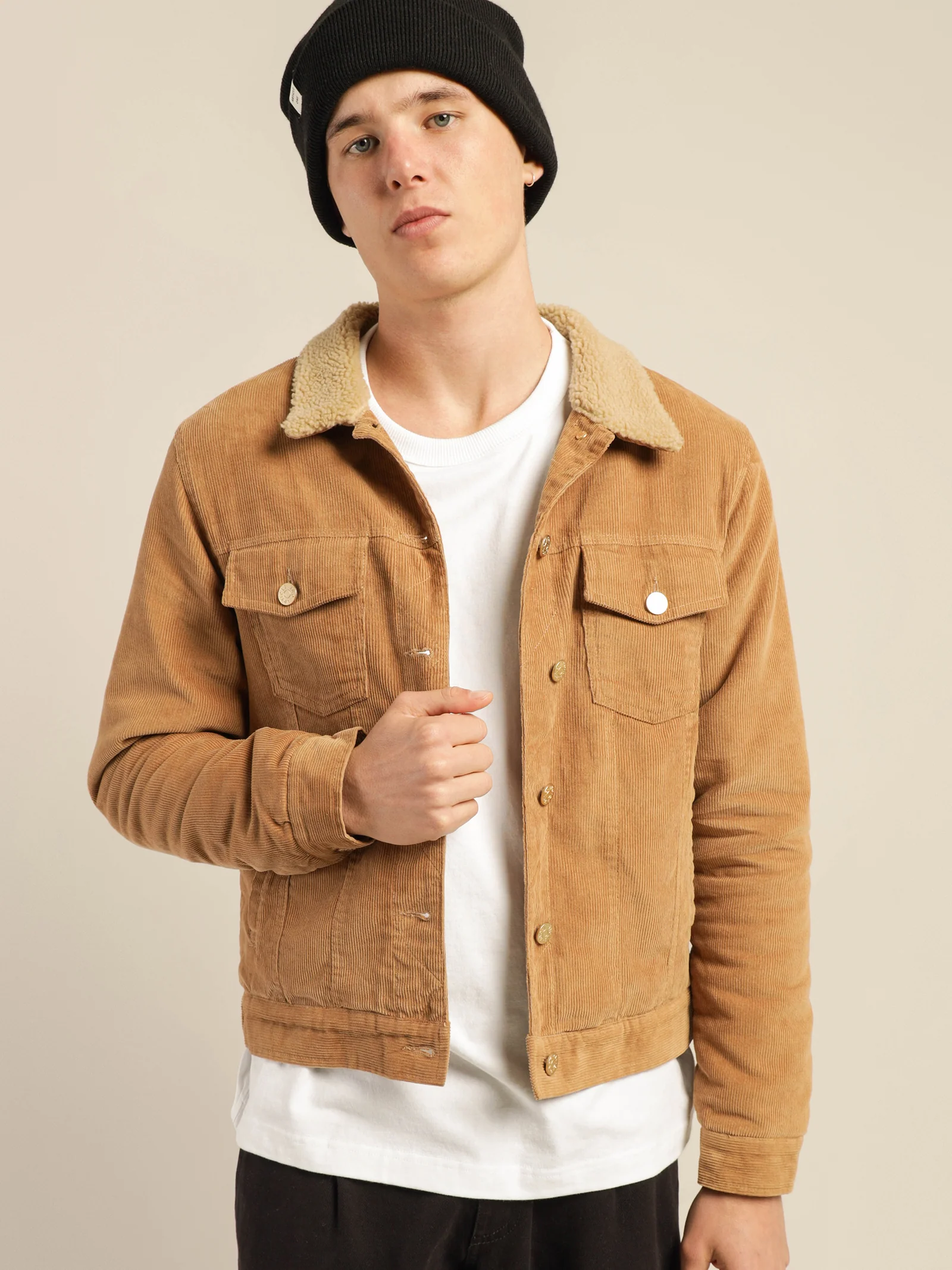 Rehan Cord Sherpa Jacket - Image 3