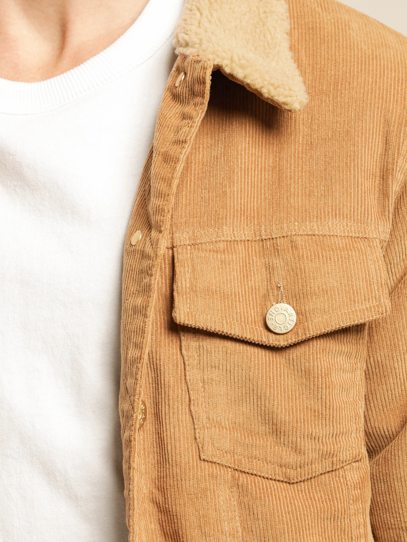 Rehan Cord Sherpa Jacket - Image 5