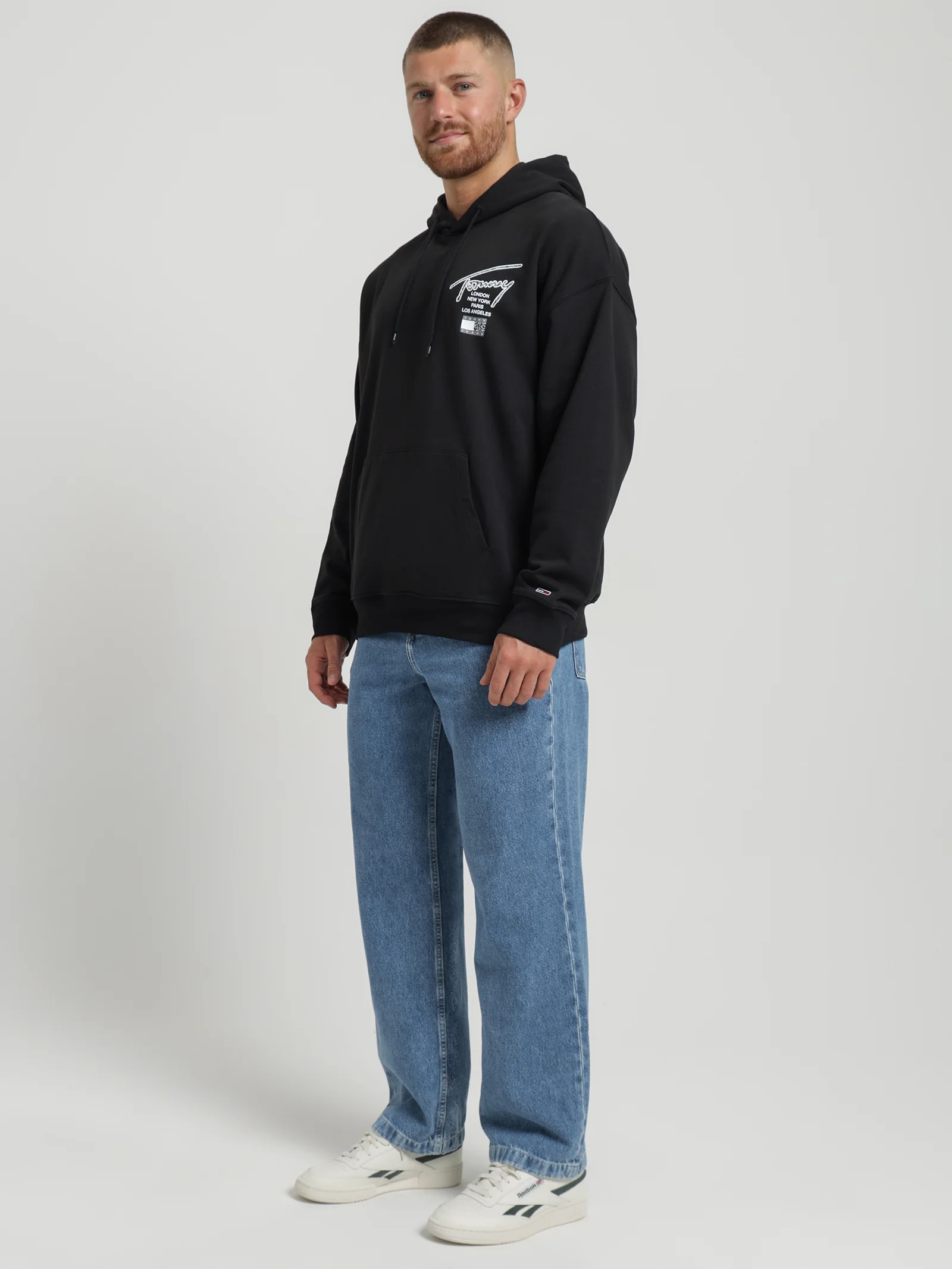 Relaxed Back Logo Terry Hoodie - Image 2