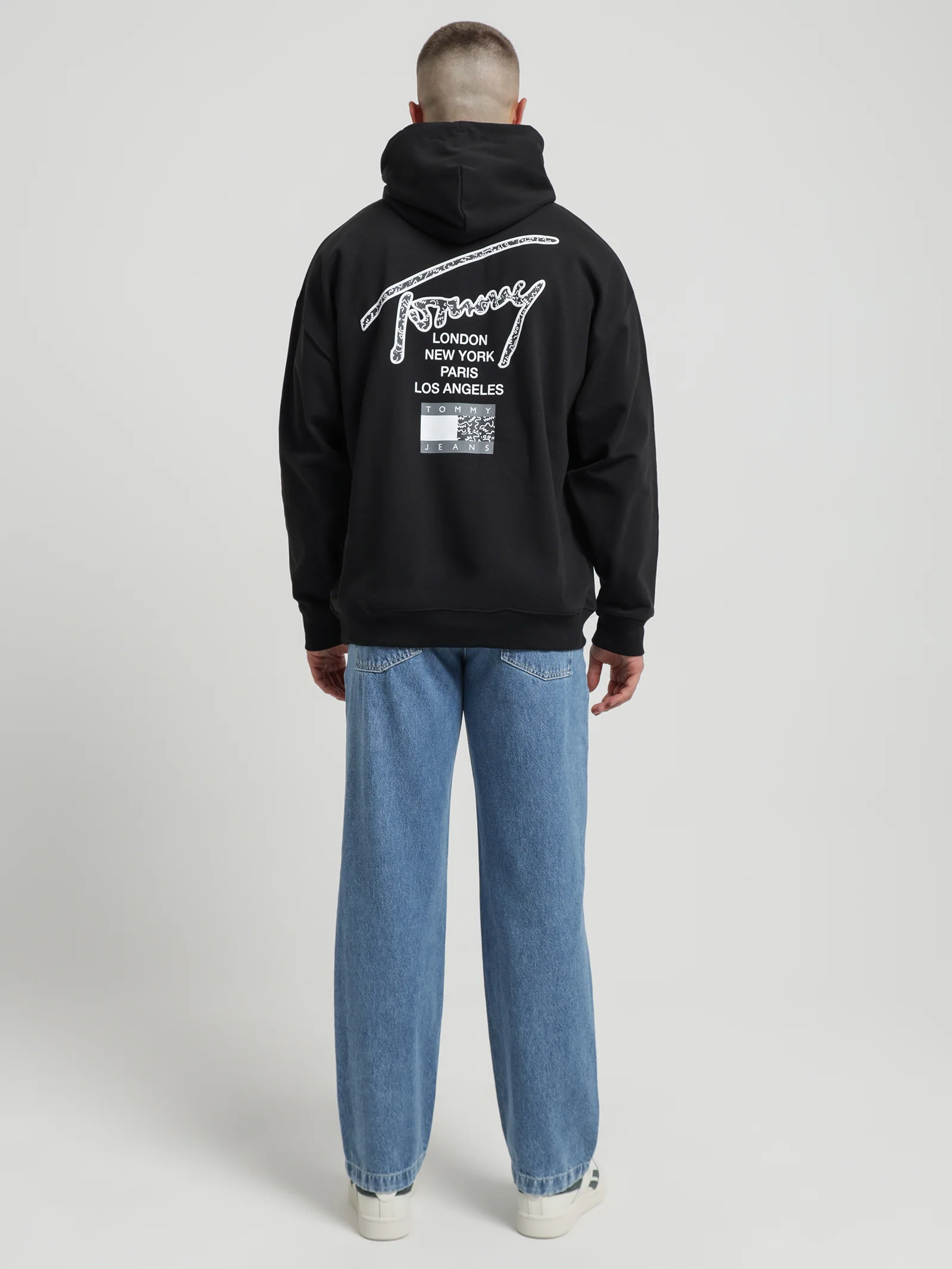 Relaxed Back Logo Terry Hoodie - Image 5