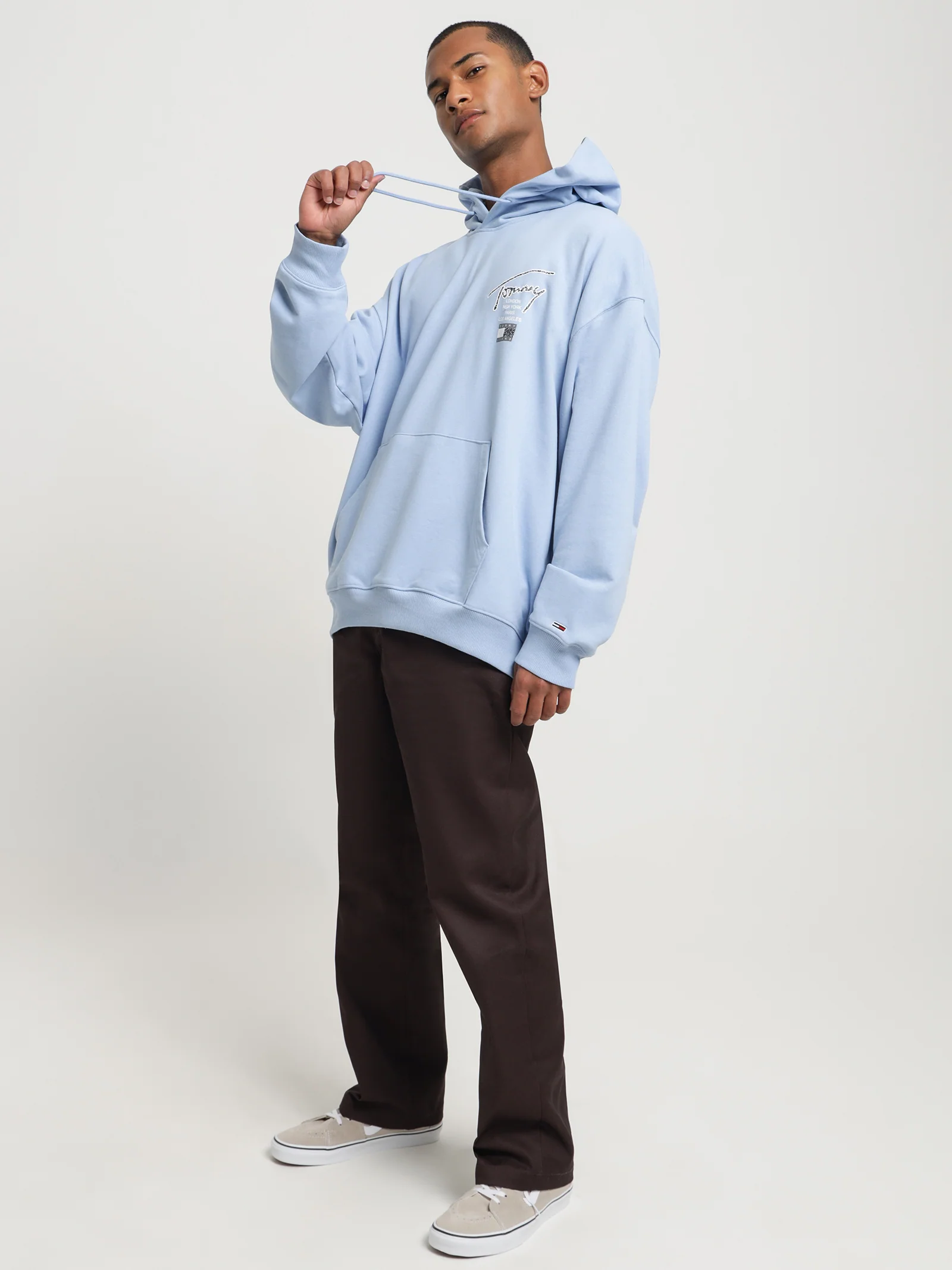 Relaxed Back Logo Terry Hoodie - Image 2