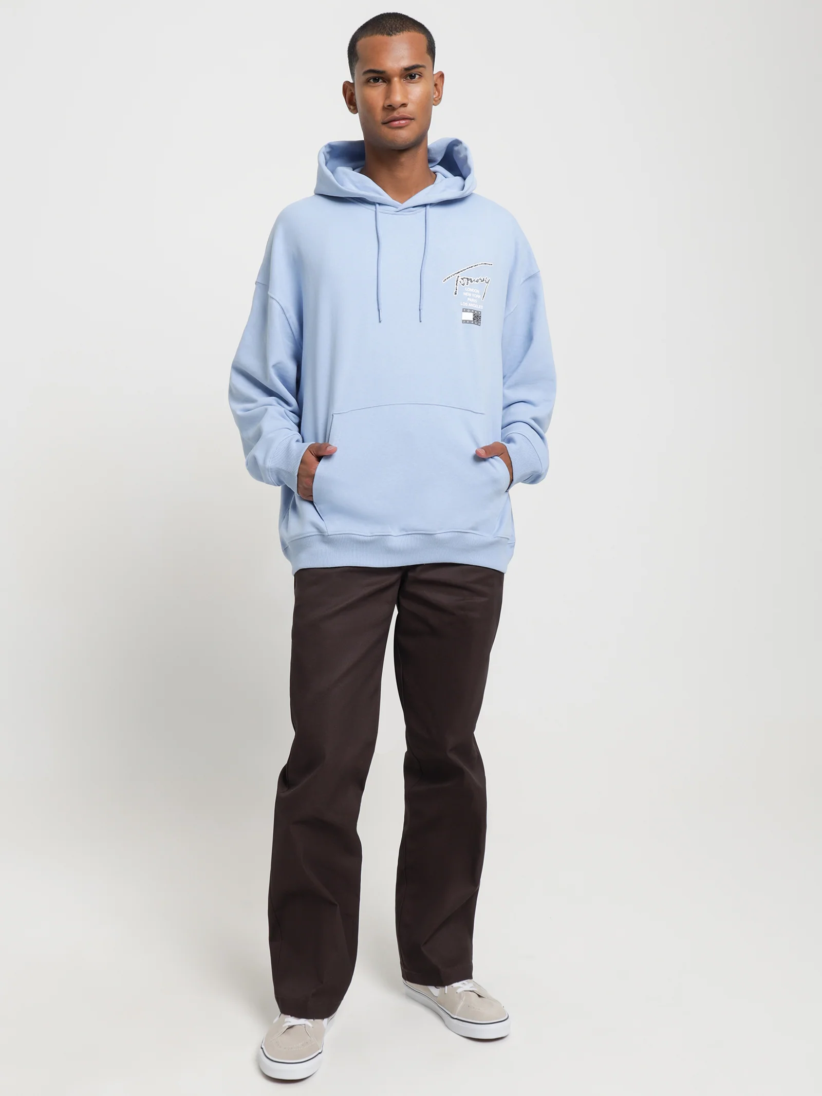 Relaxed Back Logo Terry Hoodie - Image 4