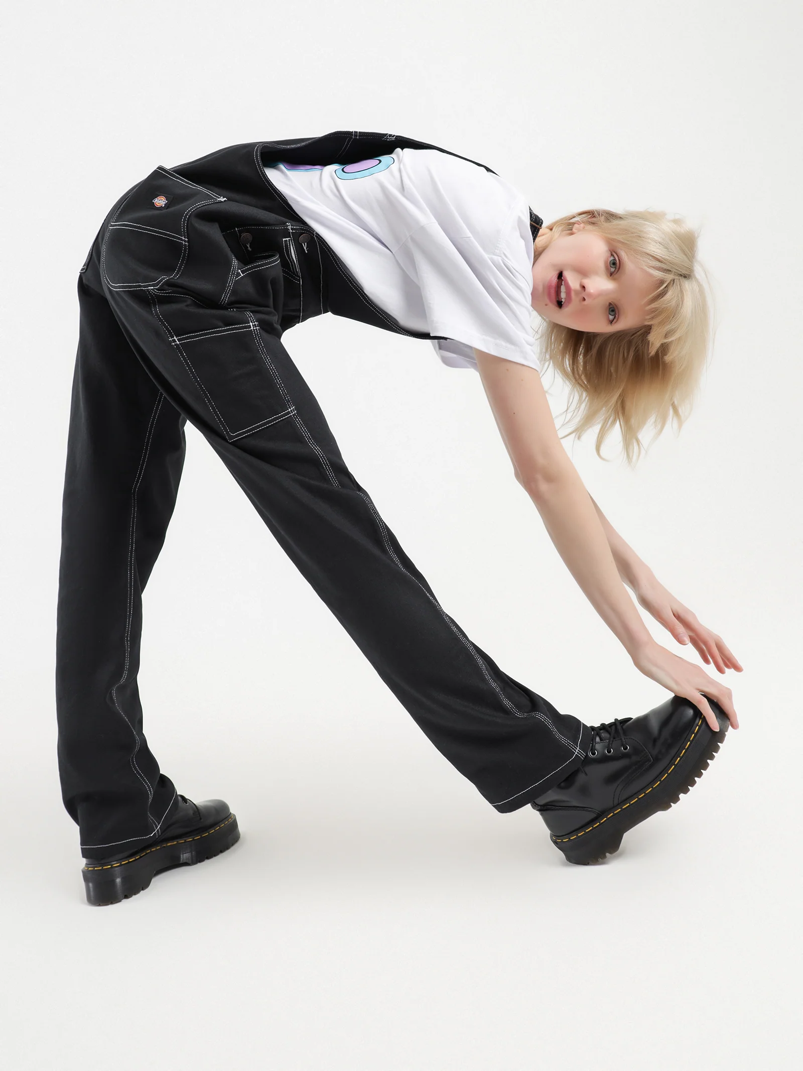 Relaxed Carpenter Bib & Brace Overalls - Image 2