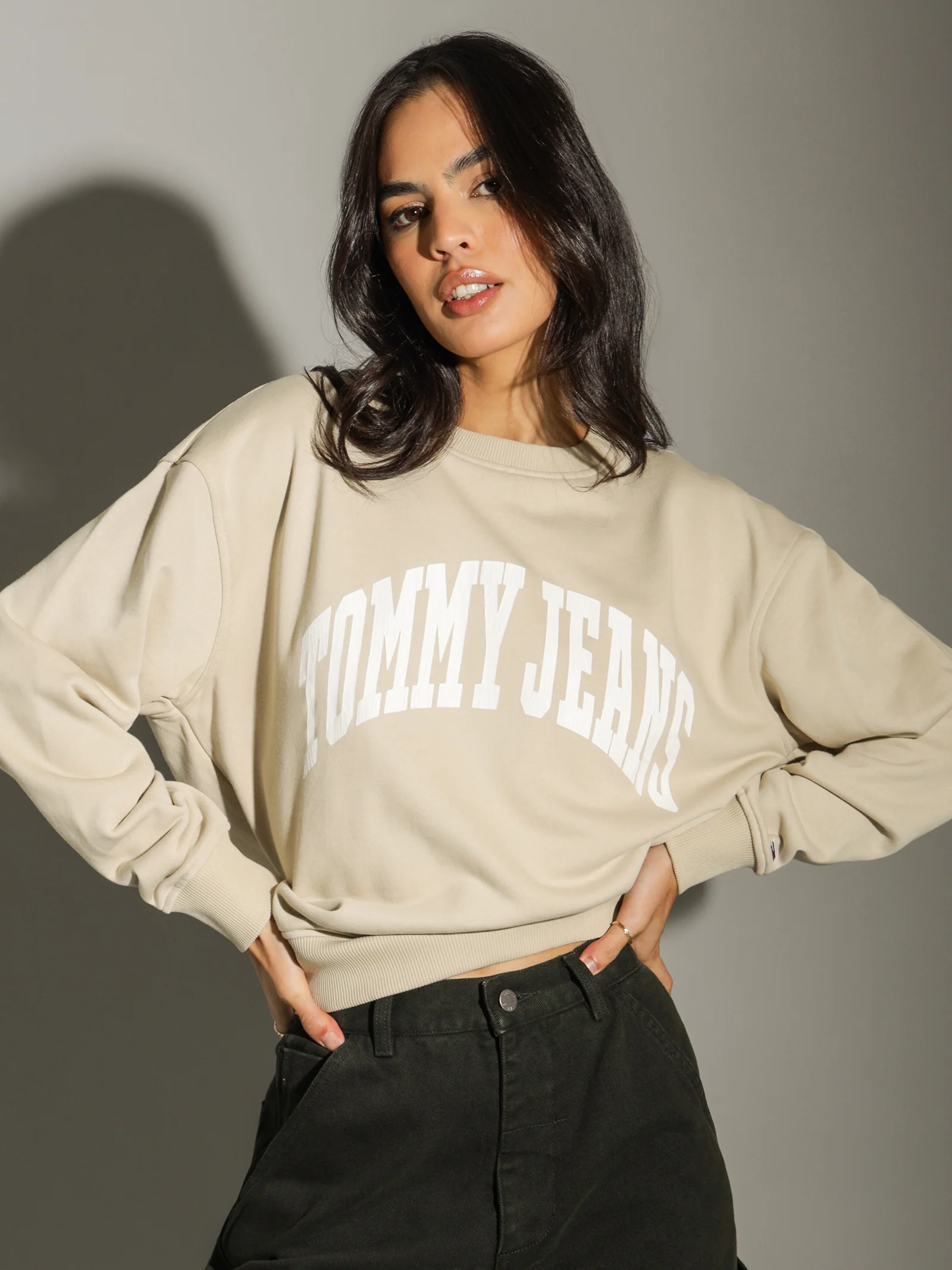Relaxed College Crew Sweater - Image 2