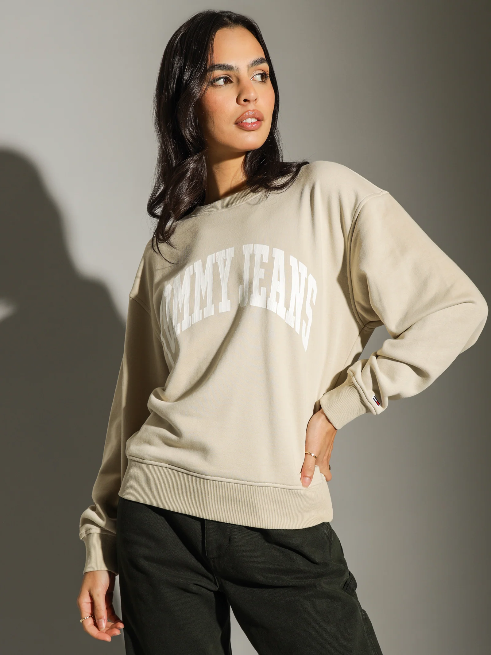 Relaxed College Crew Sweater - Image 3