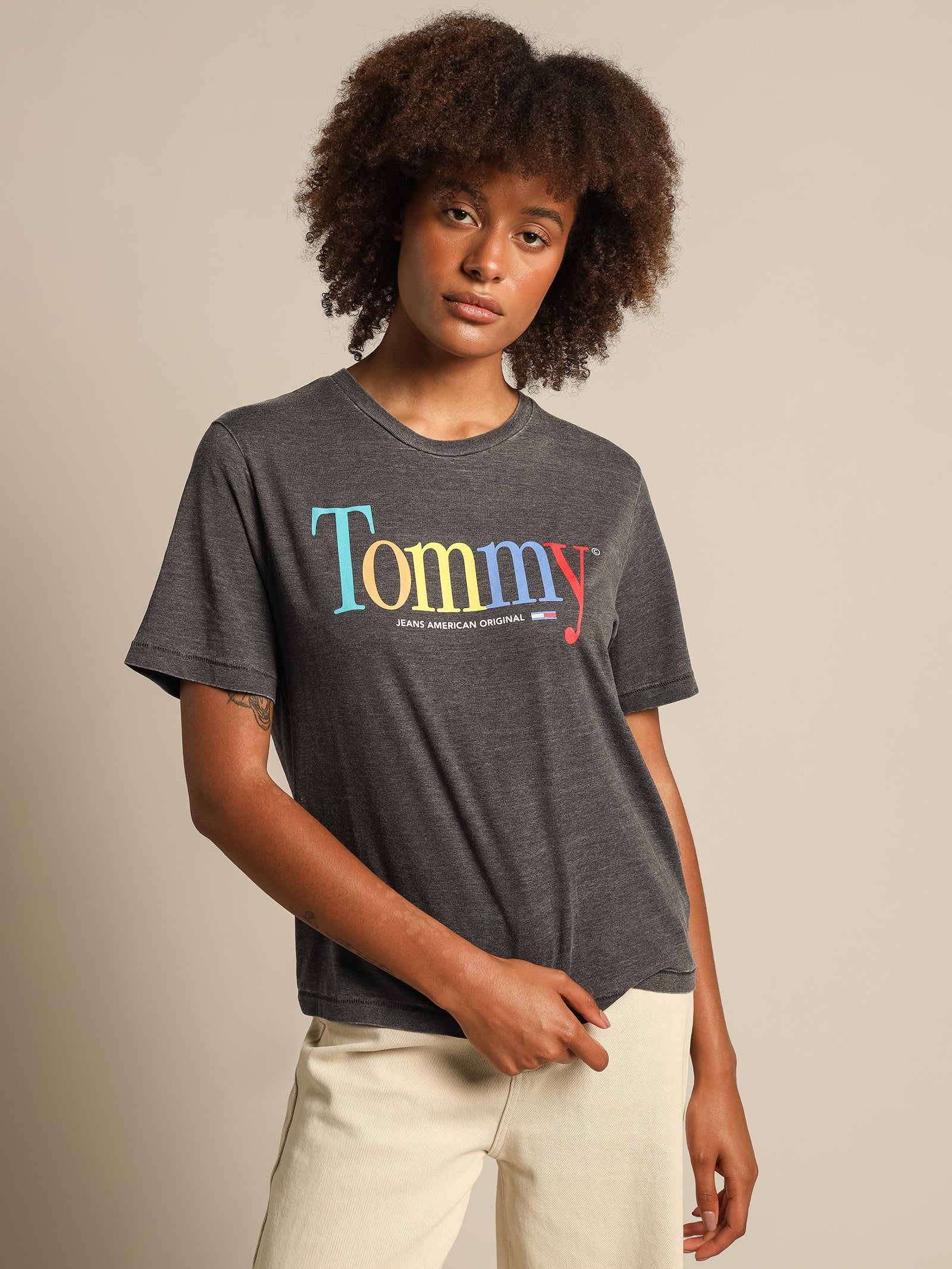 Relaxed Colour Tommy T-Shirt - Image 3