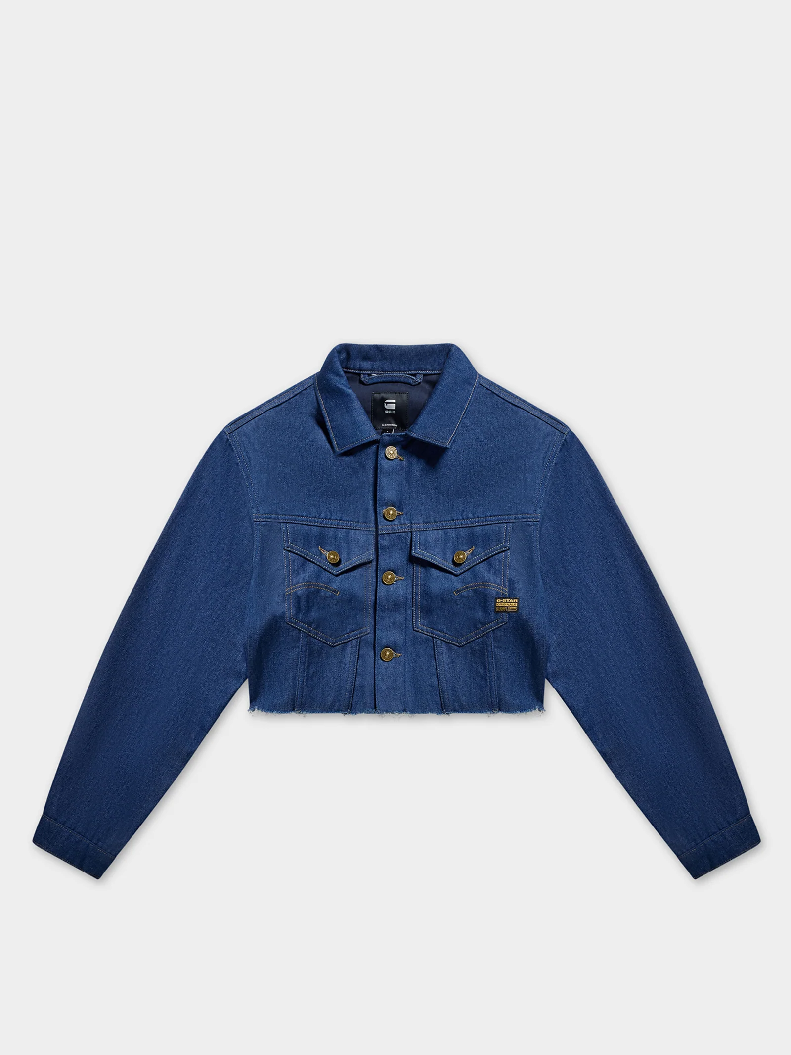 Relaxed Cropped Cut Off Jacket - Image 7