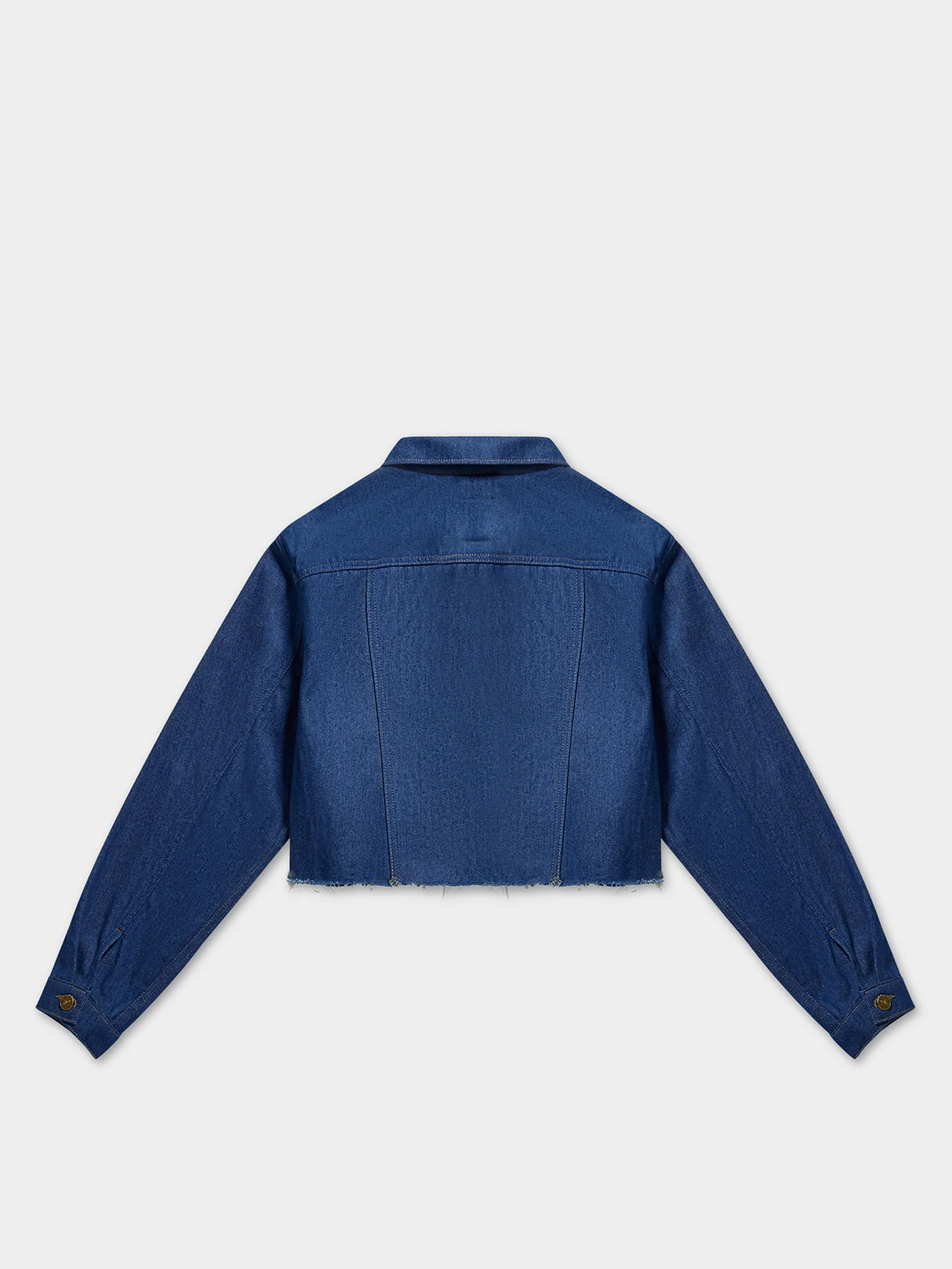 Relaxed Cropped Cut Off Jacket - Image 8