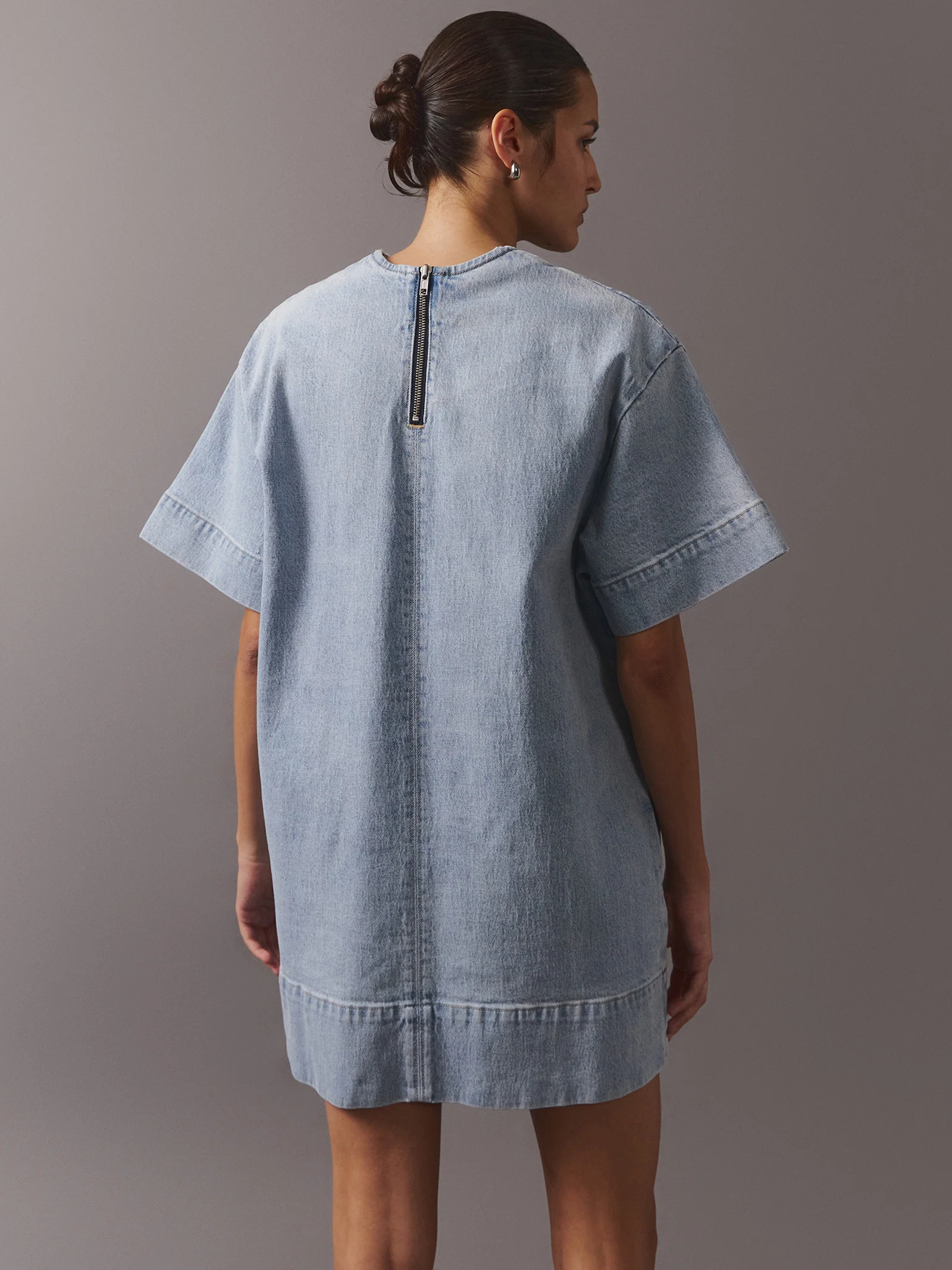 Relaxed Denim Dress - Image 2