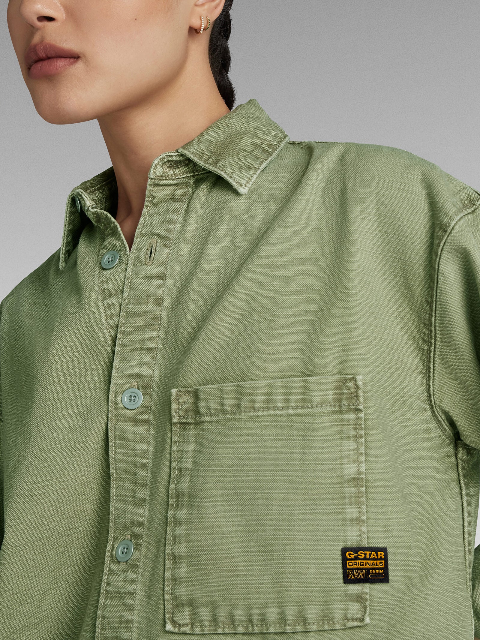Relaxed Denim Overshirt - Image 3