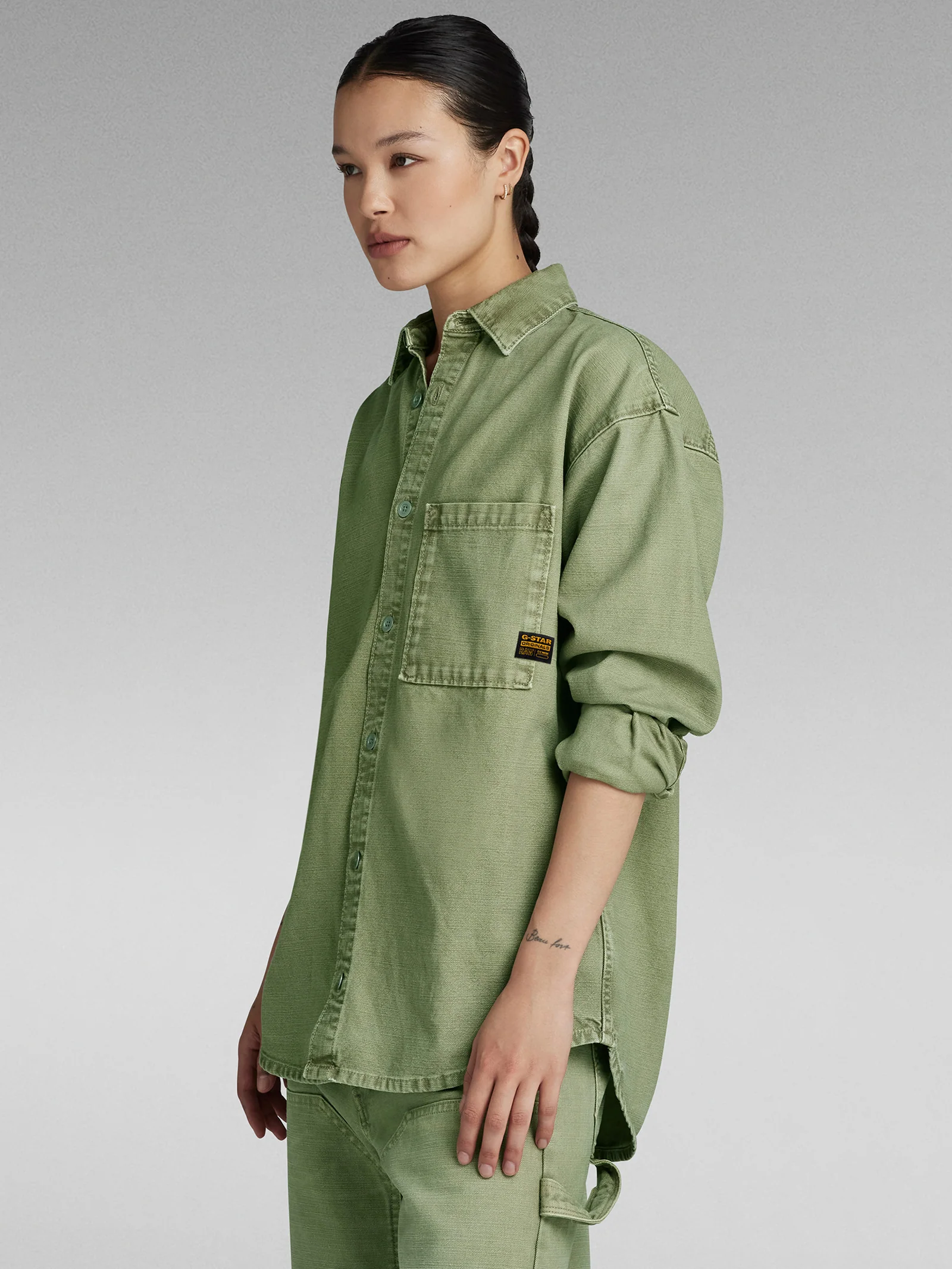 Relaxed Denim Overshirt - Image 4