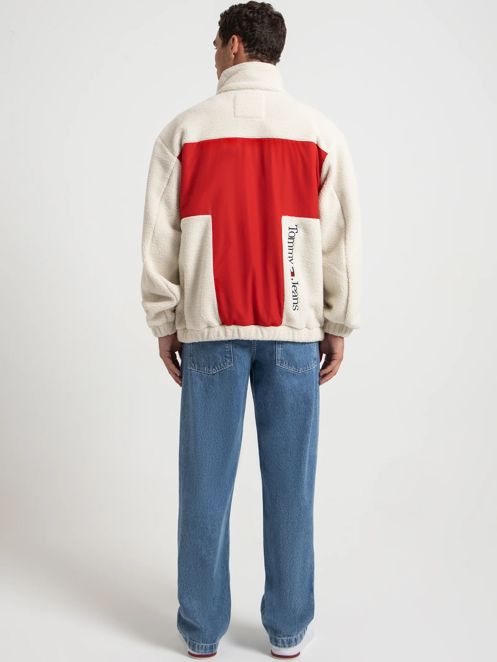 Relaxed Fabric Mix Jacket - Image 5