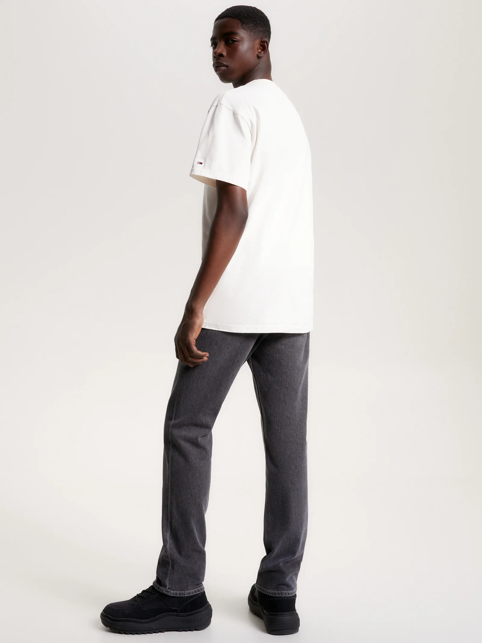 Relaxed Linear Fire Flag T-Shirt - Image 4