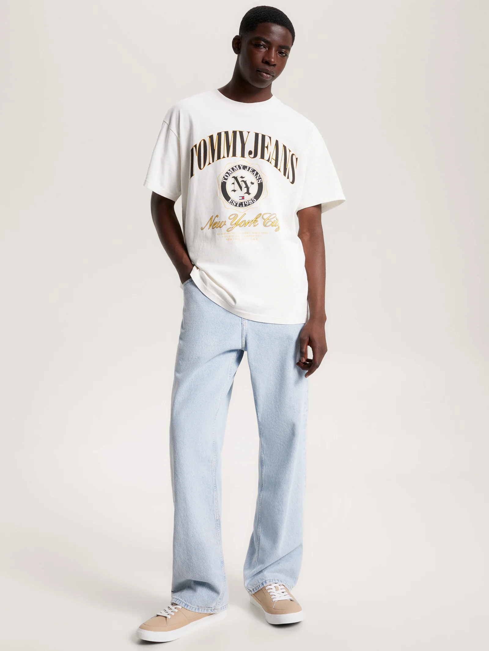 Relaxed Luxe Varsity T-Shirt - Image 2
