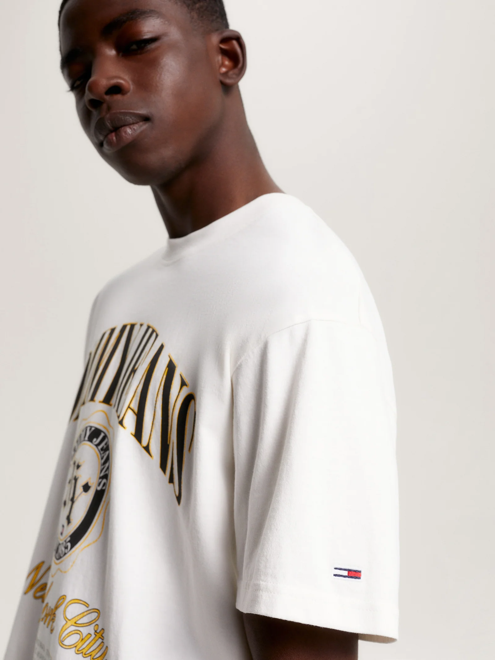 Relaxed Luxe Varsity T-Shirt - Image 3